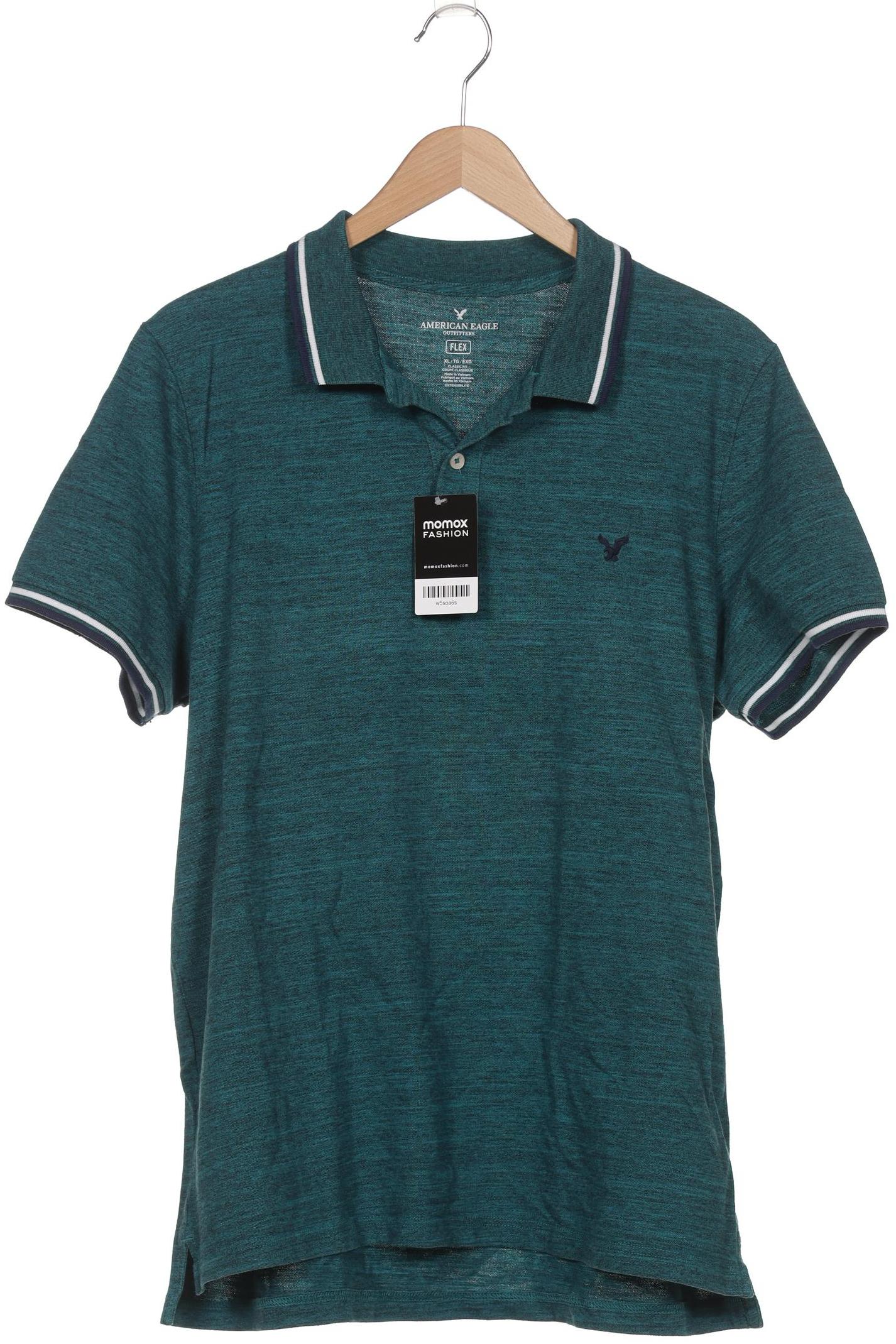 

American Eagle Outfitters Herren Poloshirt, türkis, Gr. 54