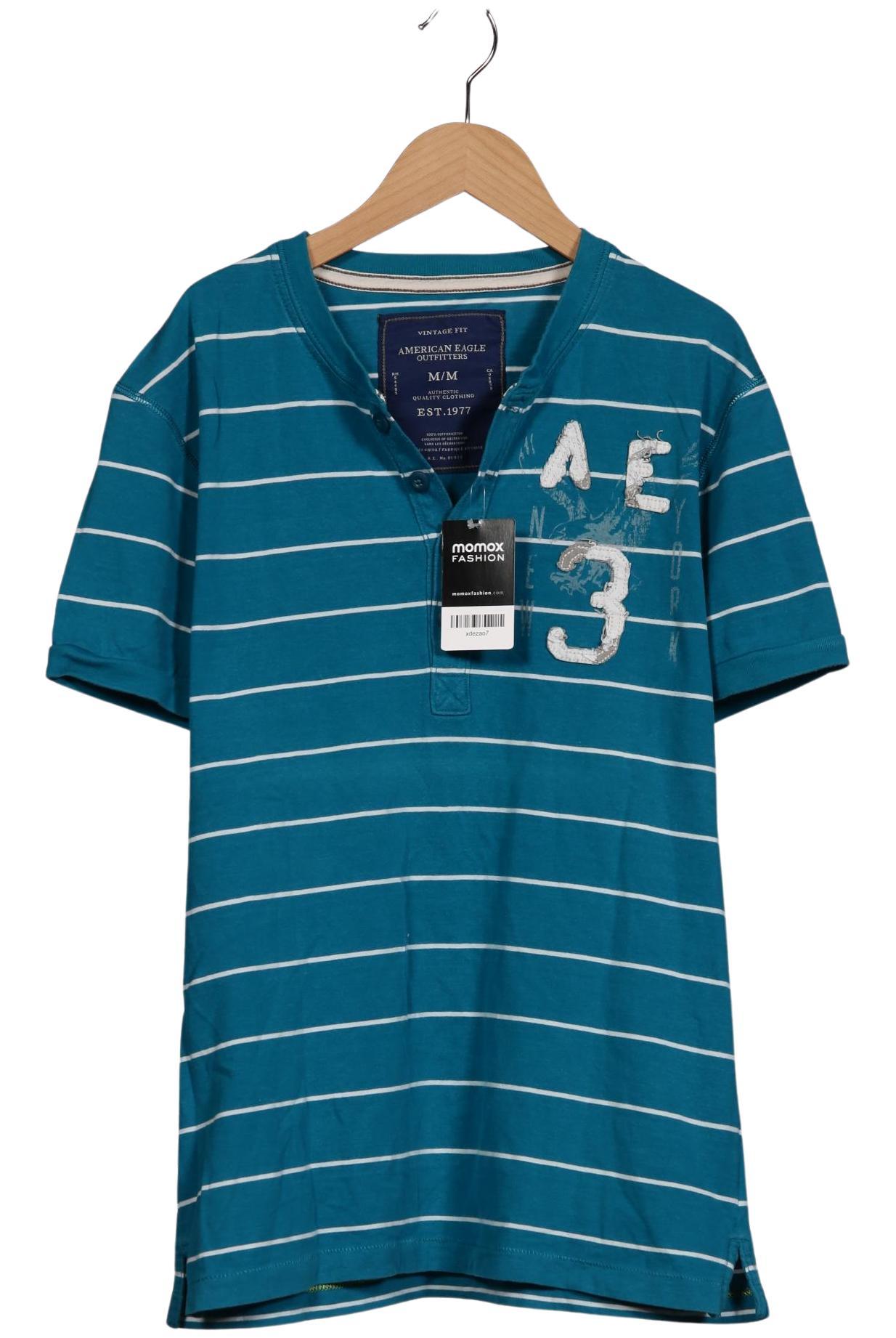 

American Eagle Outfitters Herren T-Shirt, türkis, Gr. 48
