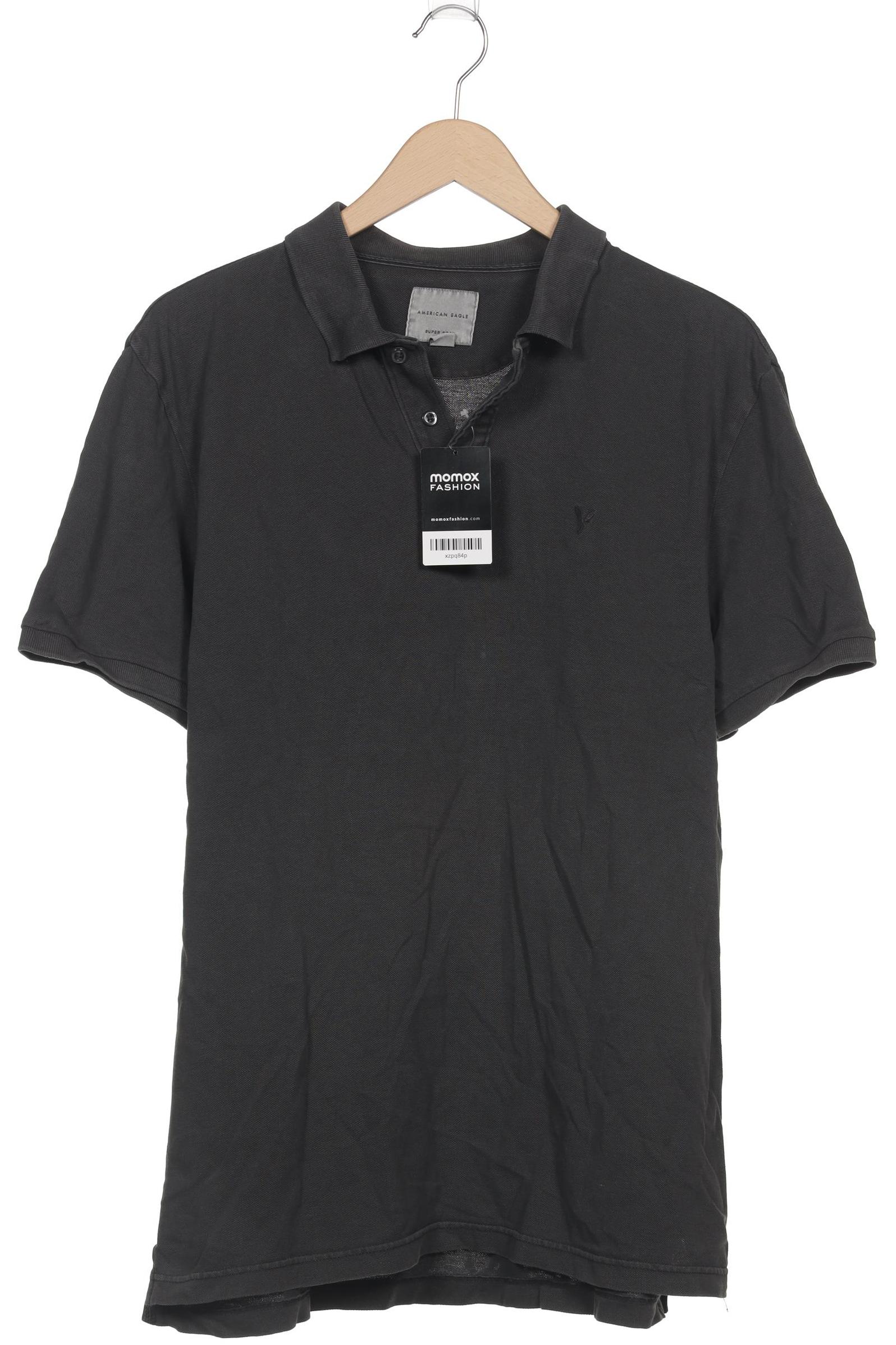 

American Eagle Outfitters Herren Poloshirt, grau, Gr. 52