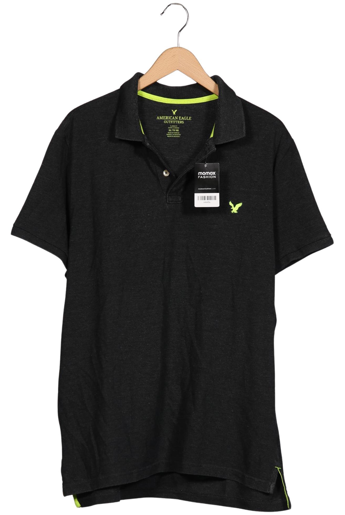 

American Eagle Outfitters Herren Poloshirt, schwarz, Gr. 56
