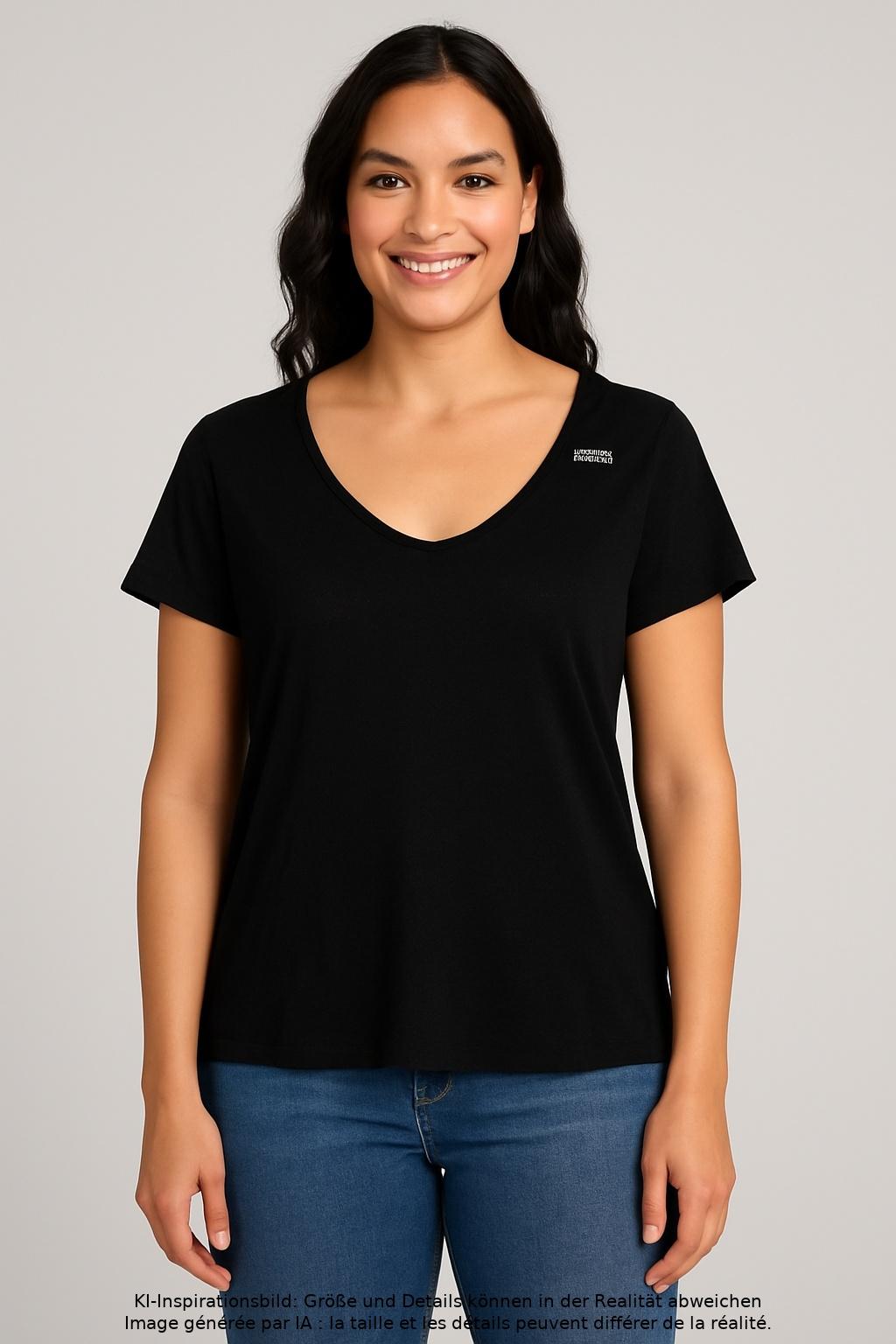 

American Vintage Damen T-Shirt, schwarz, Gr. 38