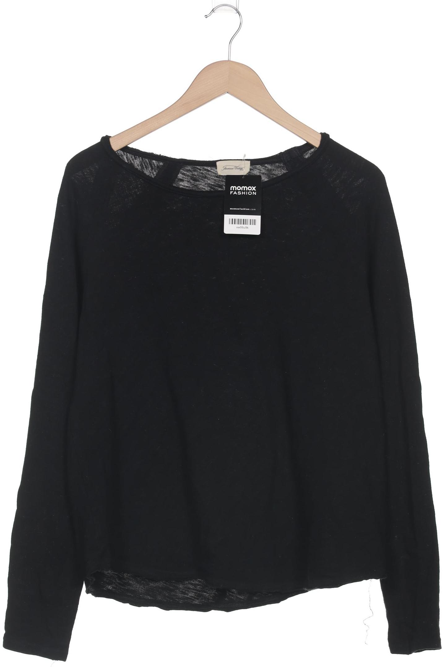 

American Vintage Damen Langarmshirt, schwarz, Gr. 42