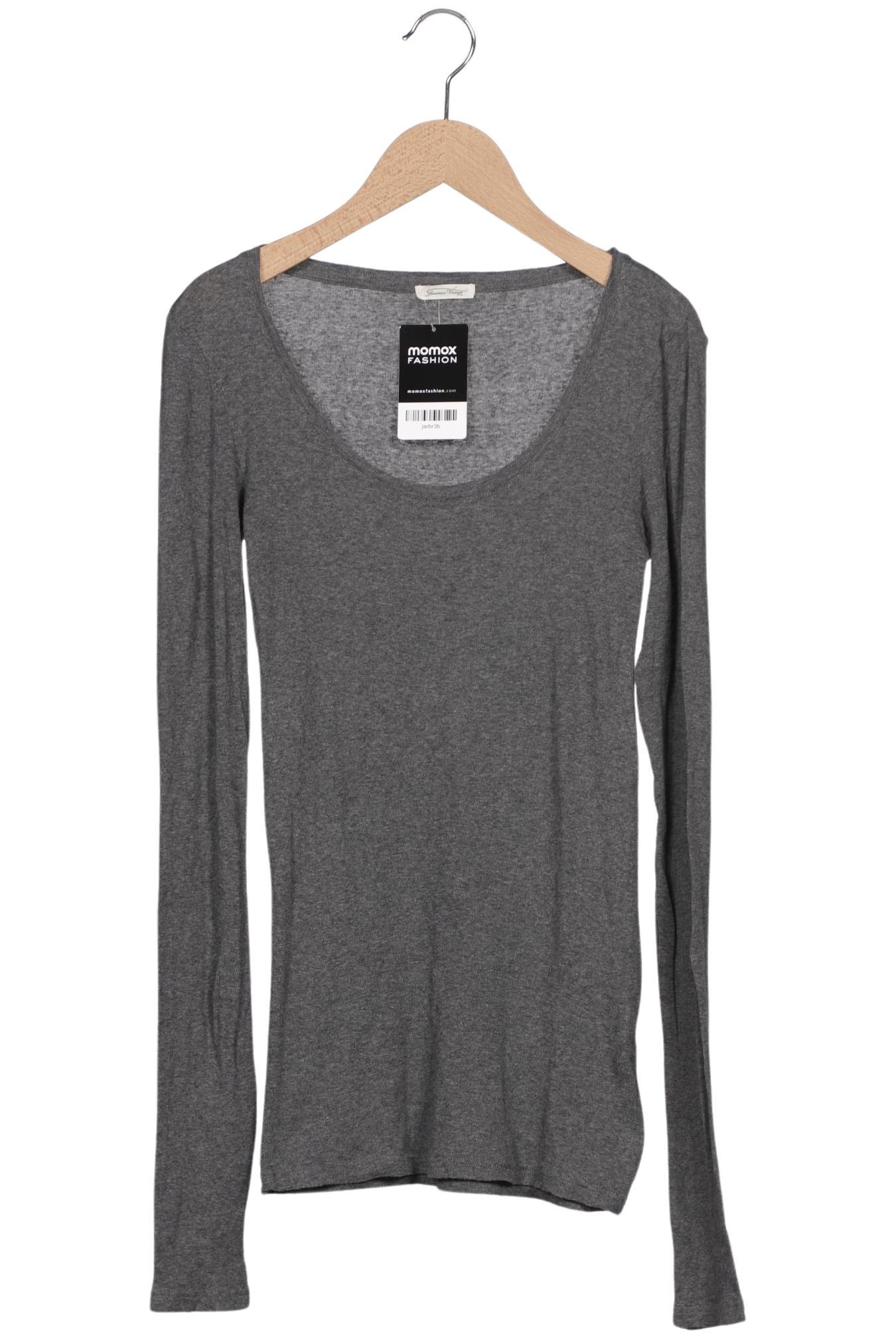 

American Vintage Damen Langarmshirt, grau, Gr. 38