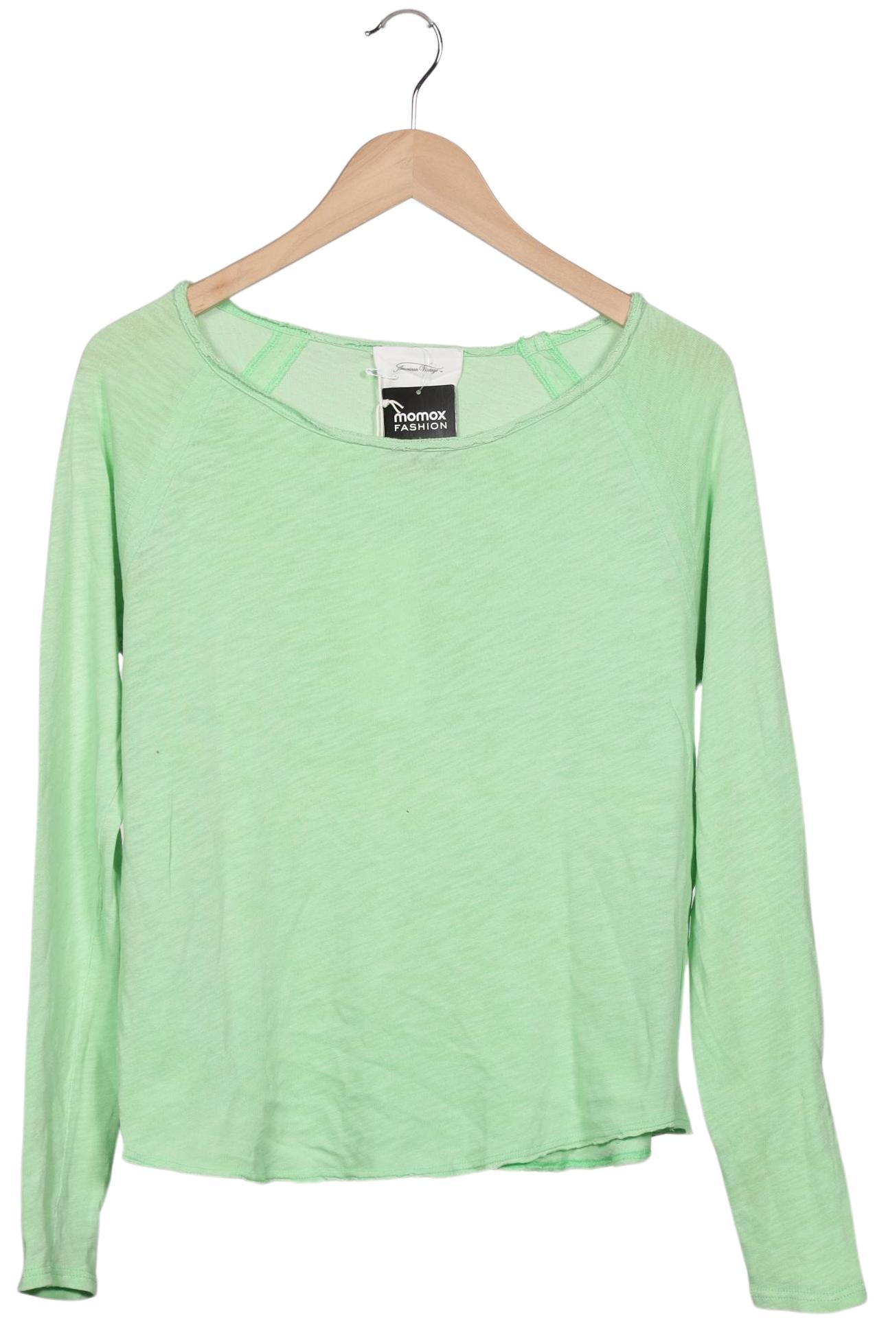 

American Vintage Damen Langarmshirt, hellgrün, Gr. 36