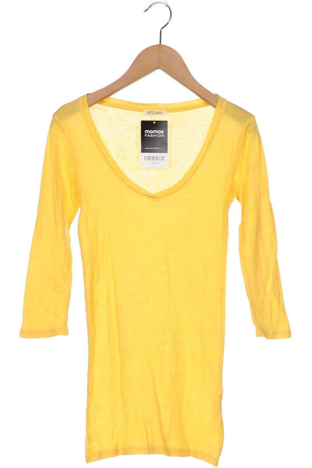 

American Vintage Damen Langarmshirt, gelb