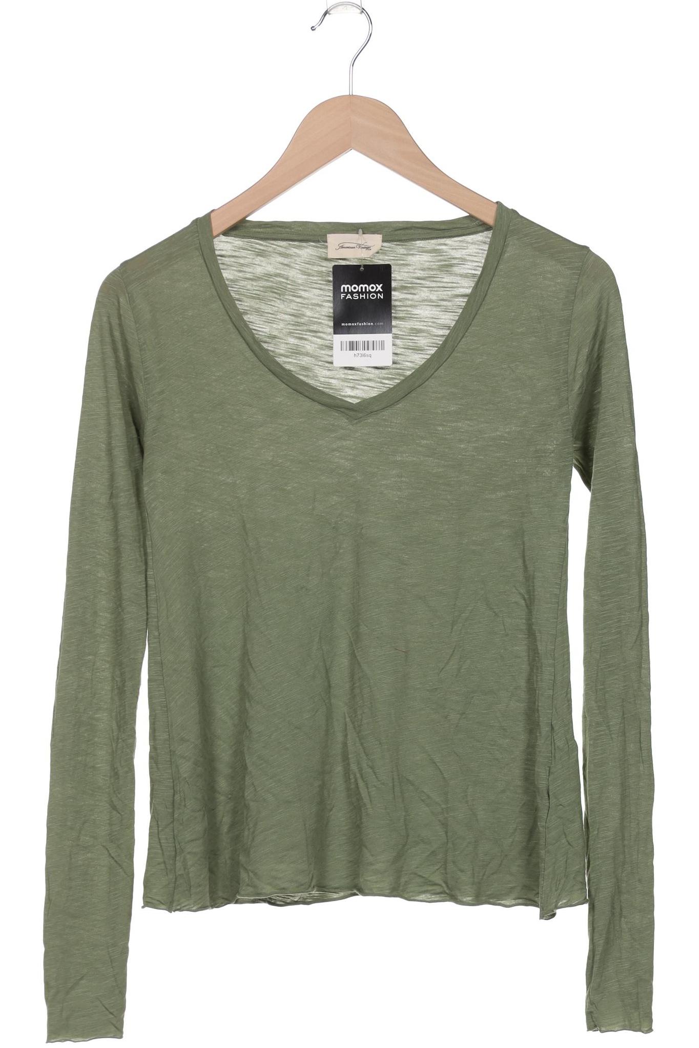 

American Vintage Damen Langarmshirt, grün, Gr. 34