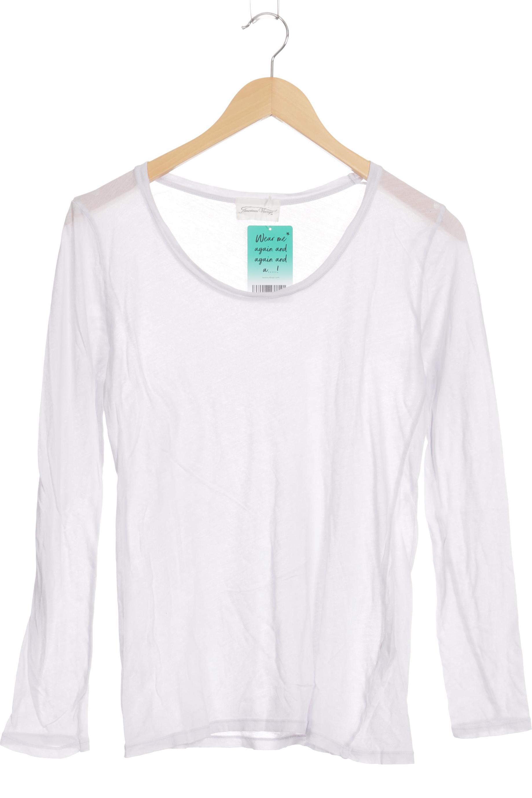 

American Vintage Damen Langarmshirt, weiß, Gr. 38
