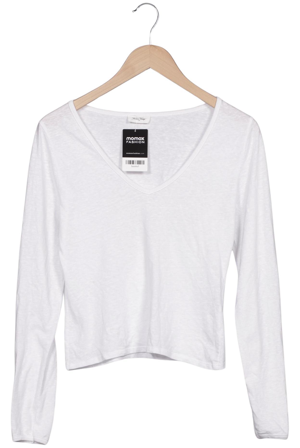 

American Vintage Damen Langarmshirt, weiß, Gr. 36