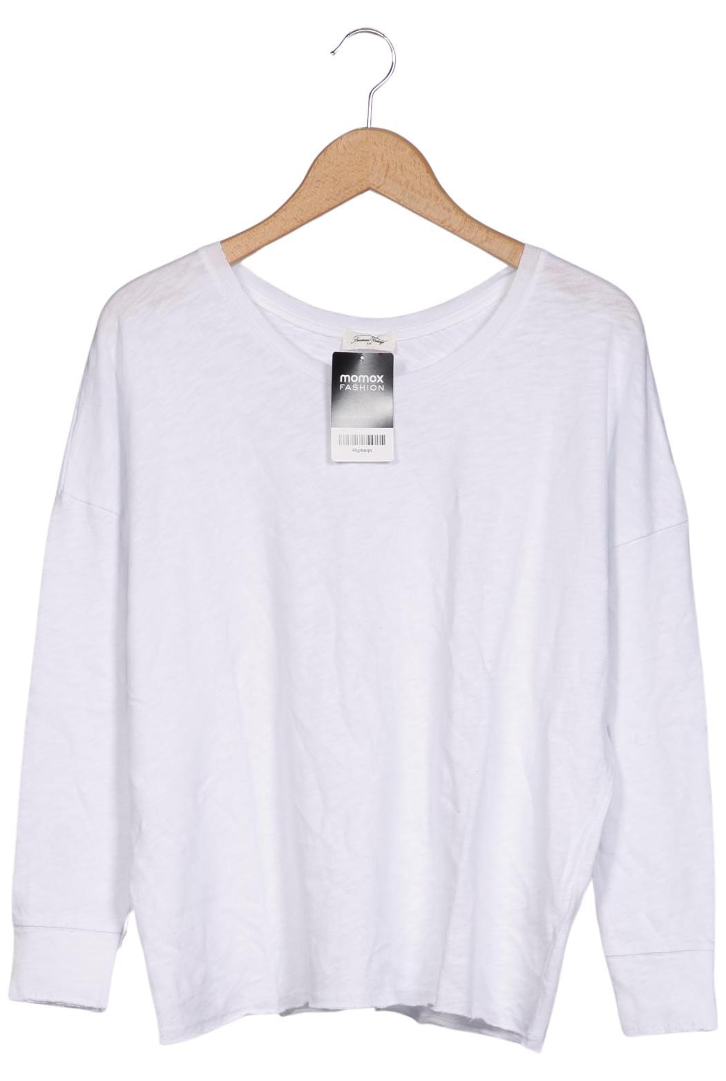 

American Vintage Damen Langarmshirt, weiß, Gr. 38