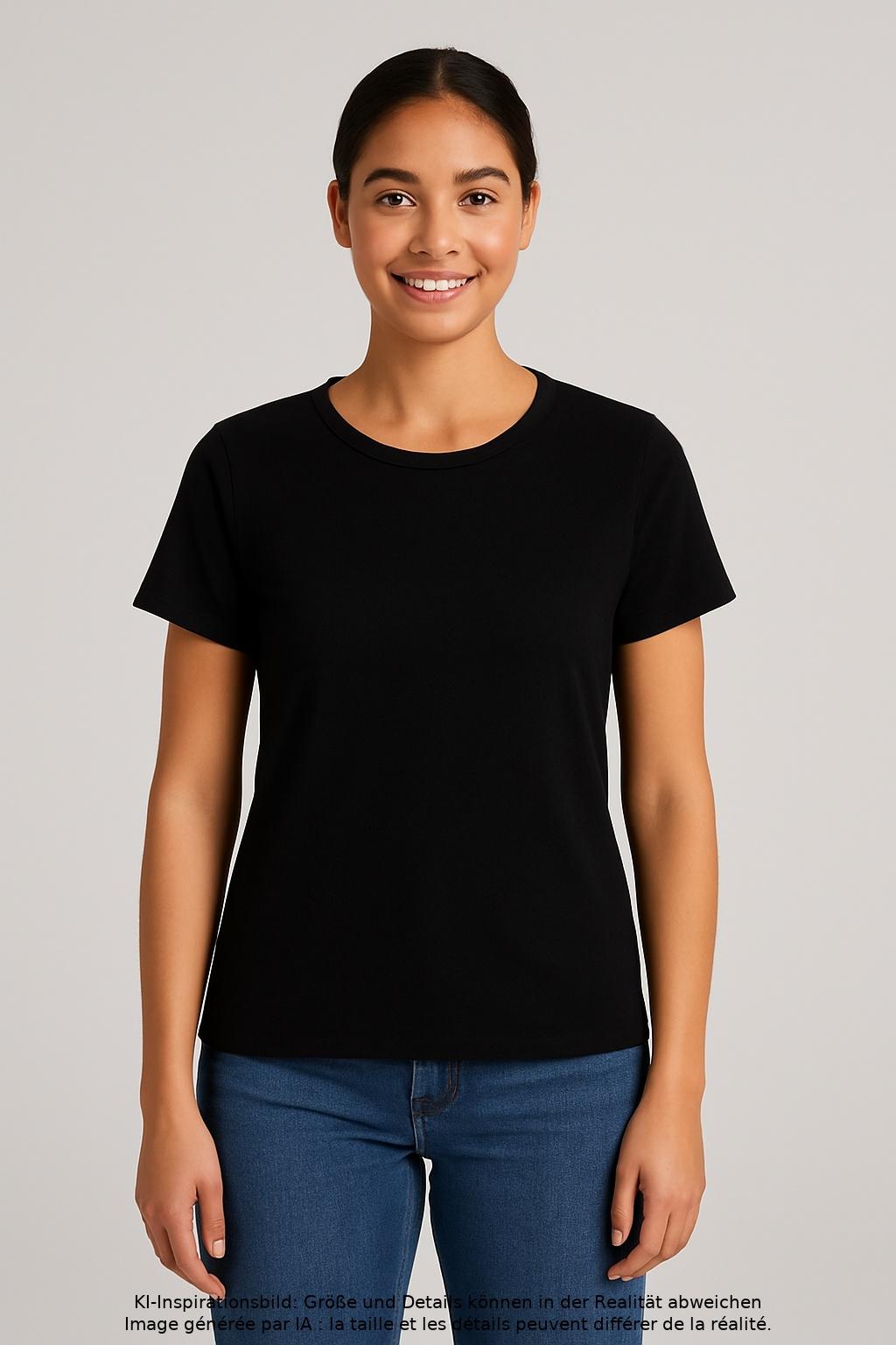 

American Vintage Damen T-Shirt, schwarz, Gr. 36