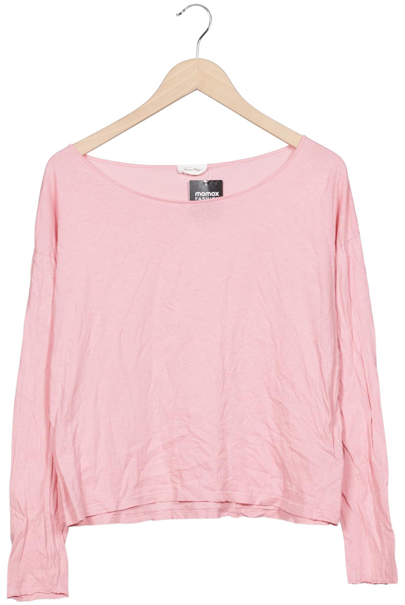 

American Vintage Damen Langarmshirt, pink, Gr. 36