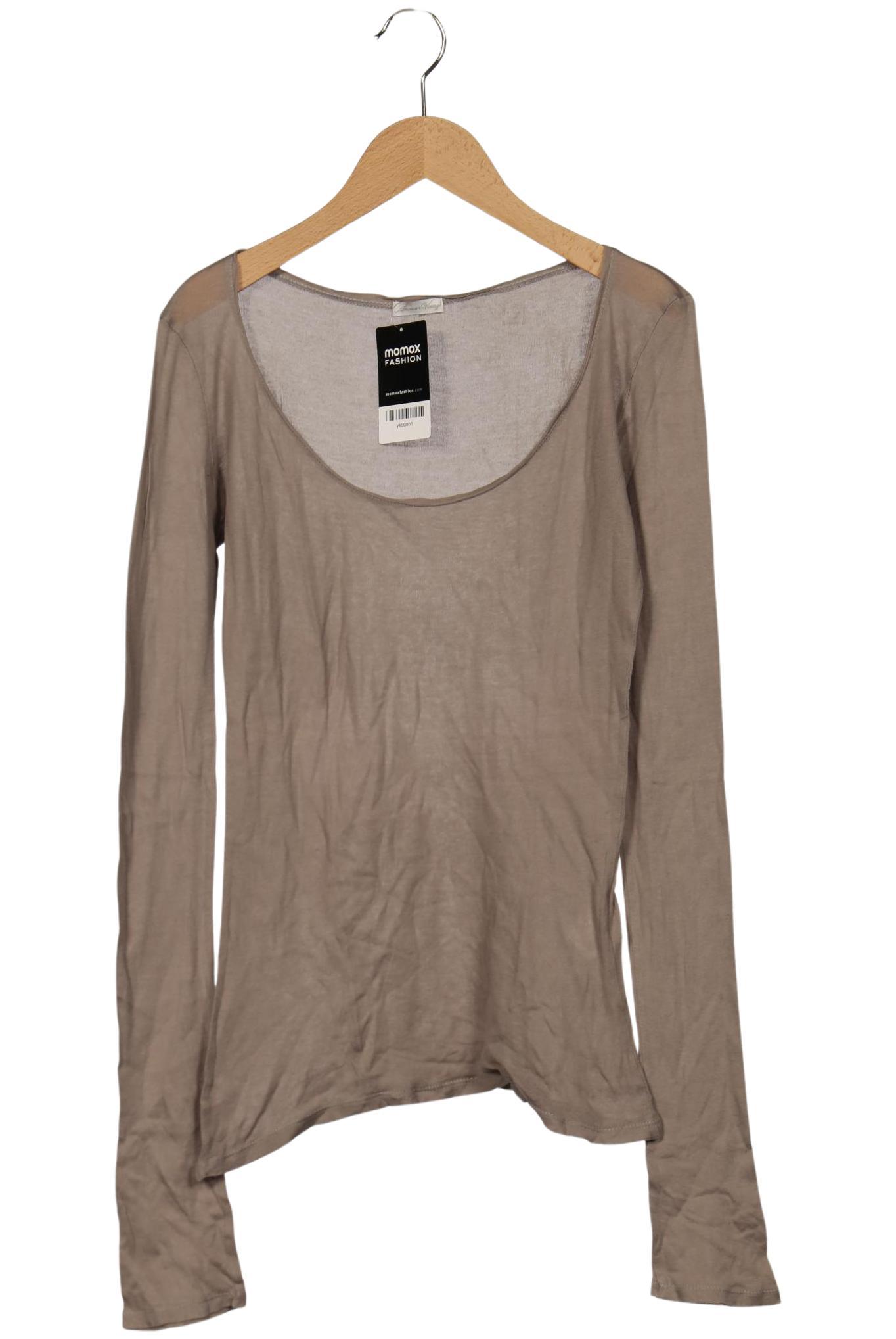 

American Vintage Damen Langarmshirt, grau, Gr. 38