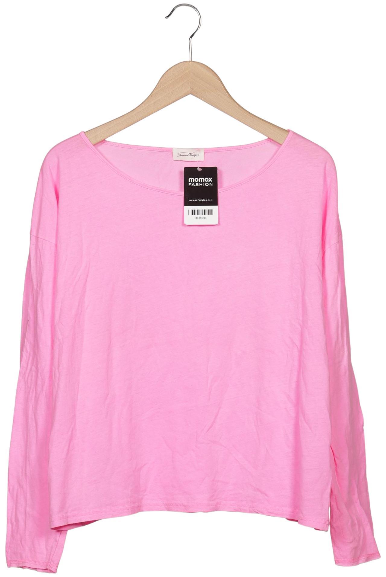 

American Vintage Damen Langarmshirt, pink, Gr. 42