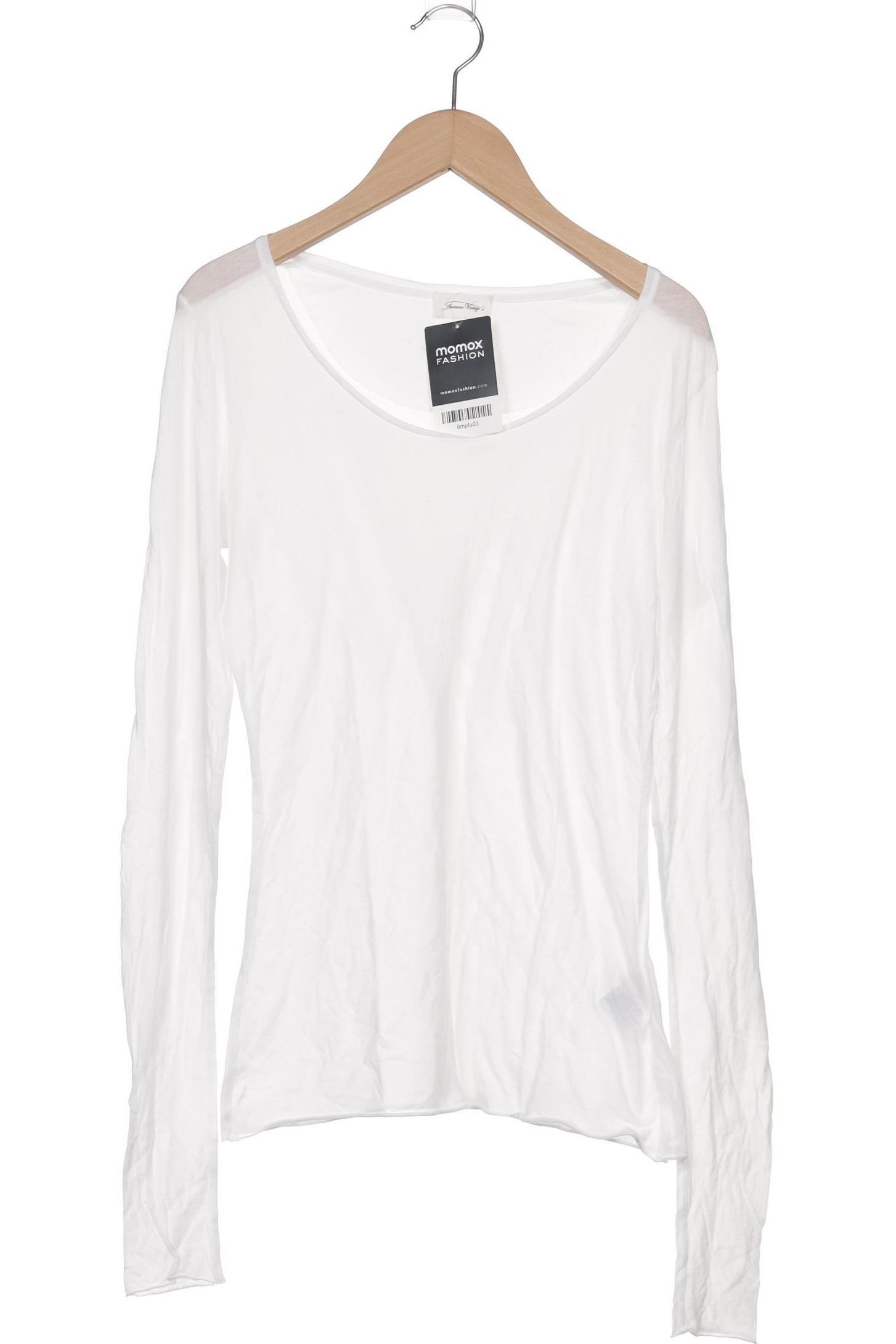 

American Vintage Damen Langarmshirt, weiß, Gr. 36