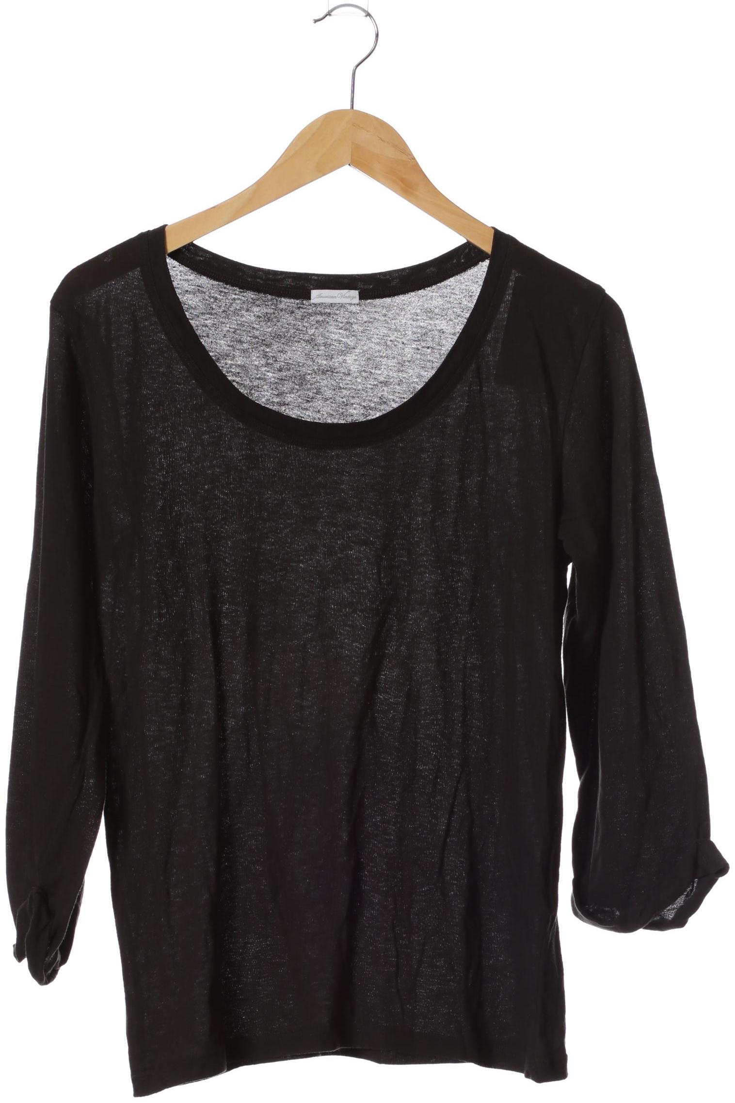 

American Vintage Damen Langarmshirt, schwarz, Gr.