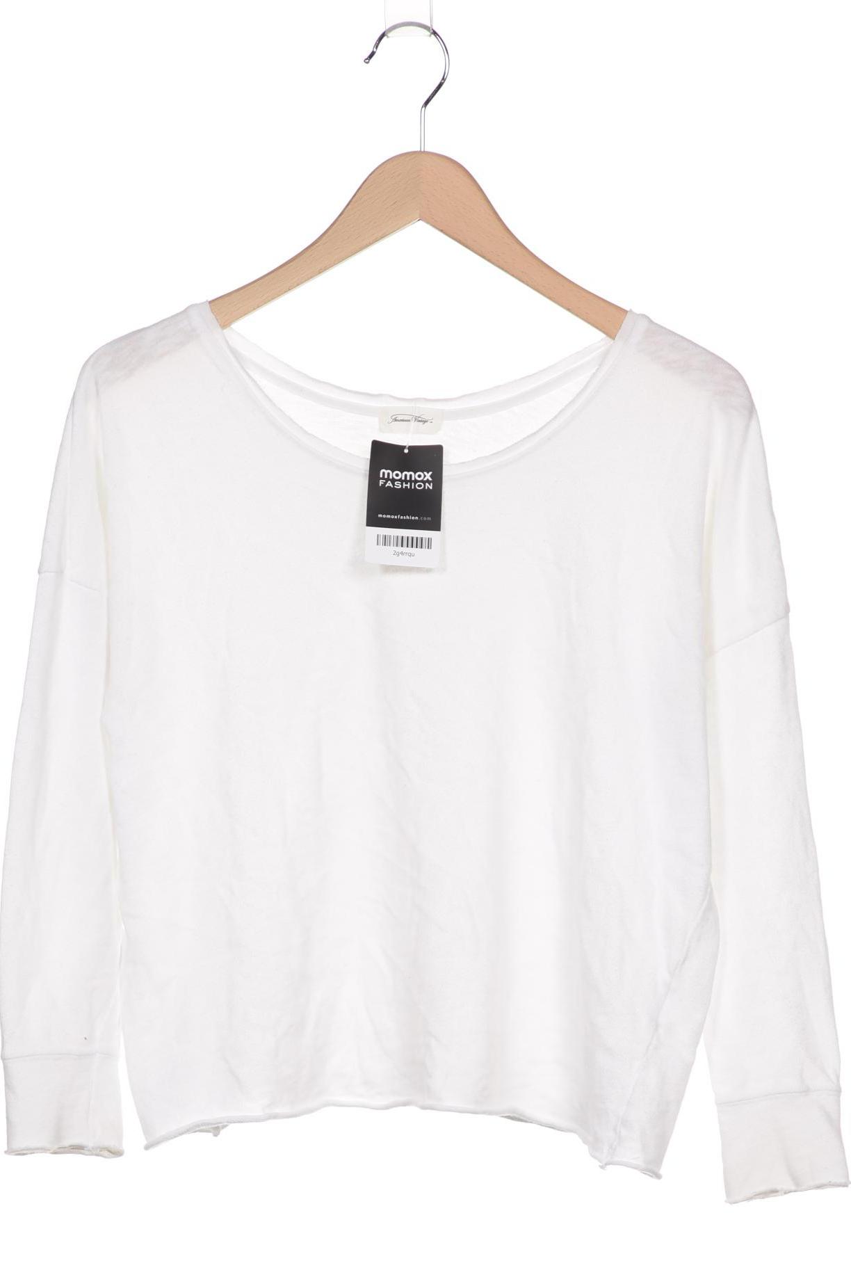 

American Vintage Damen Langarmshirt, weiß