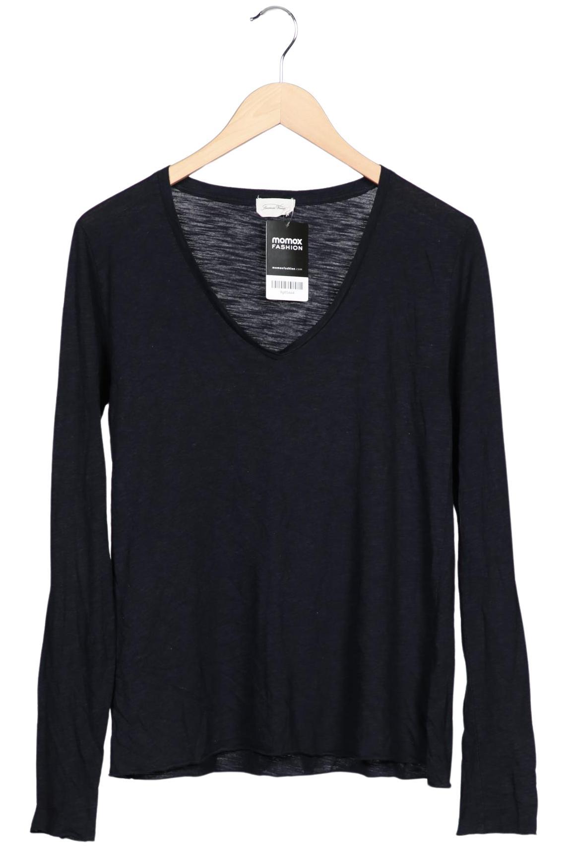 

American Vintage Damen Langarmshirt, marineblau, Gr. 38