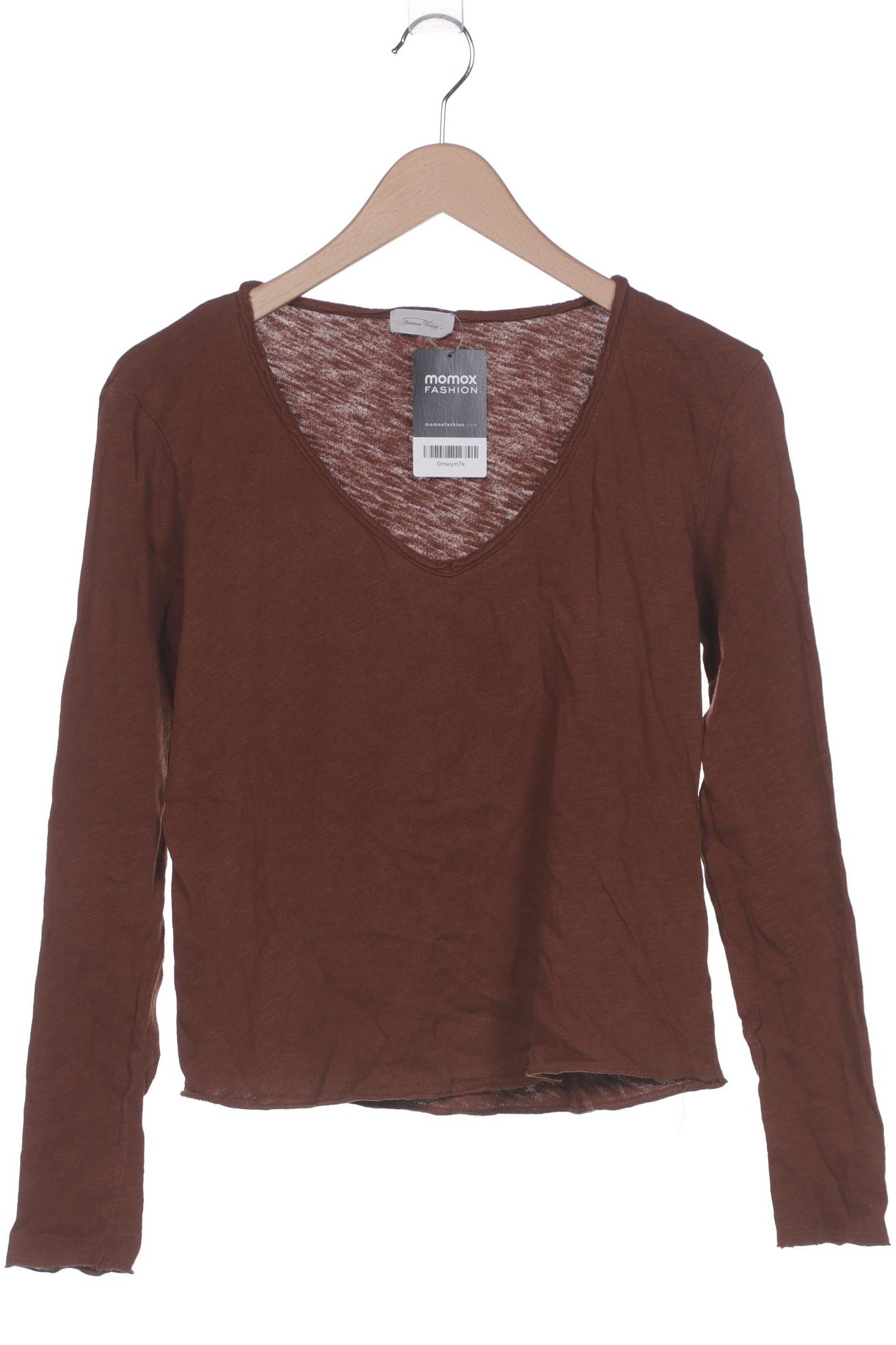 

American Vintage Damen Langarmshirt, braun, Gr. 38