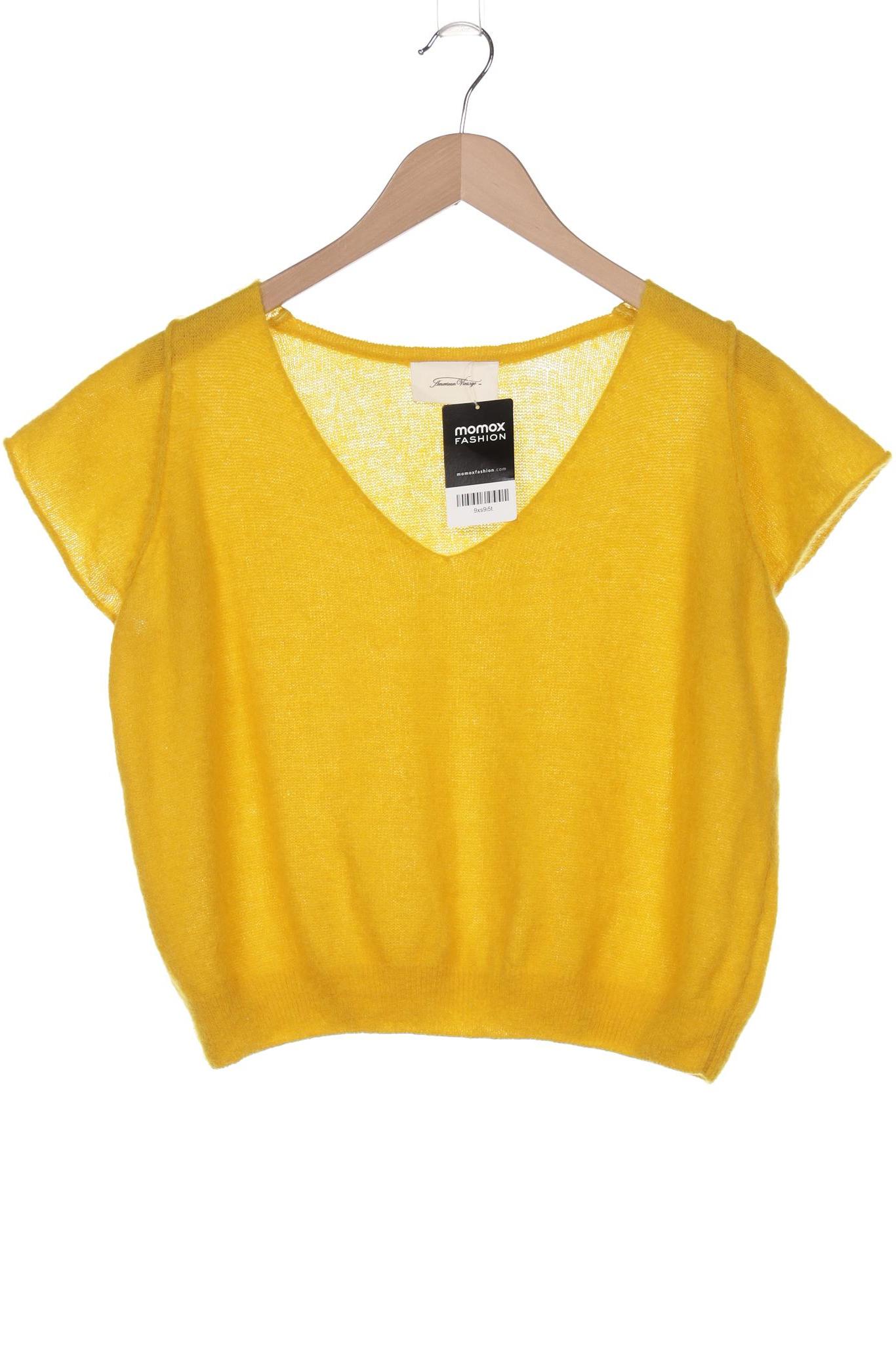 

American Vintage Damen Pullover, gelb, Gr. 42