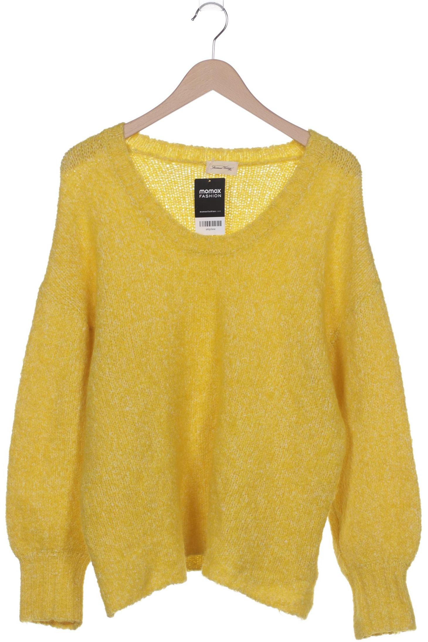 

American Vintage Damen Pullover, gelb, Gr. uni