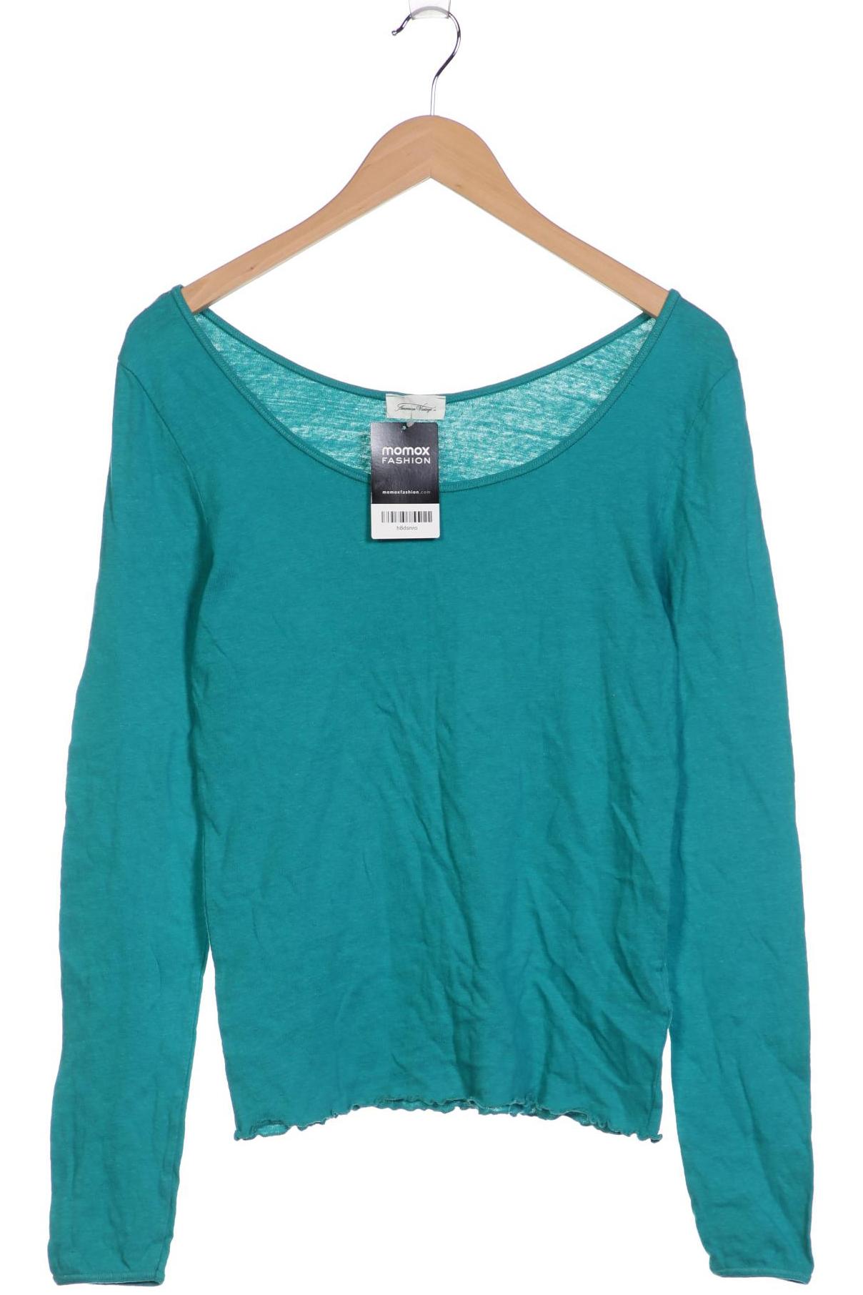 

American Vintage Damen Langarmshirt, türkis, Gr. 42