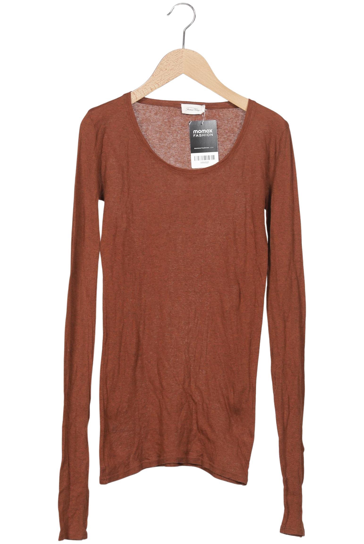 

American Vintage Damen Langarmshirt, braun, Gr. 34