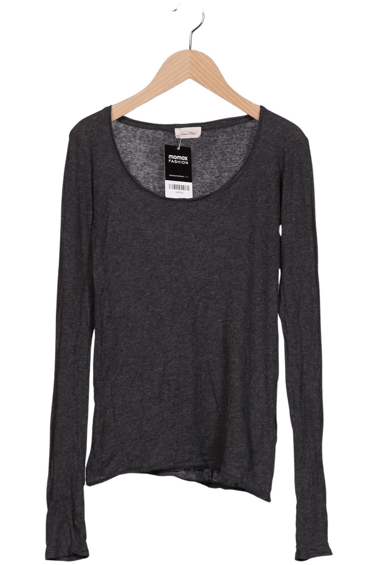 

American Vintage Damen Langarmshirt, grau, Gr. 36