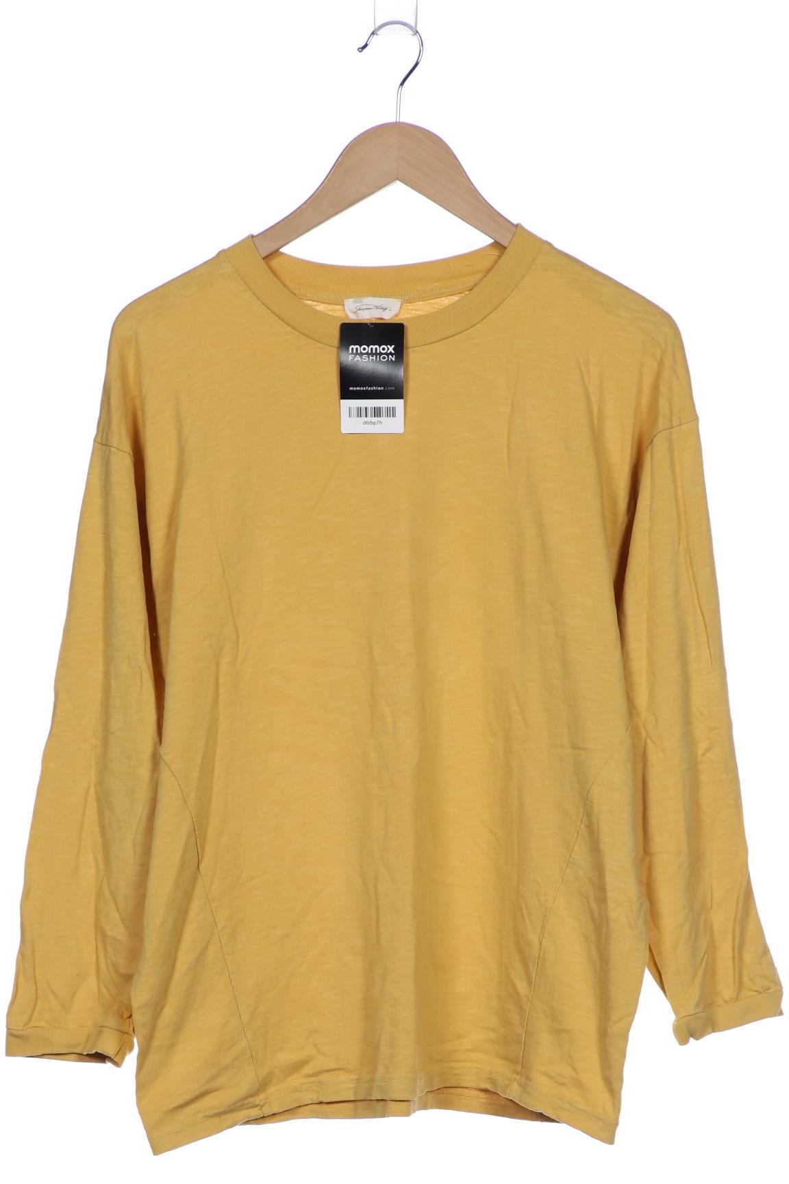 

American Vintage Damen Langarmshirt, gelb, Gr. 34