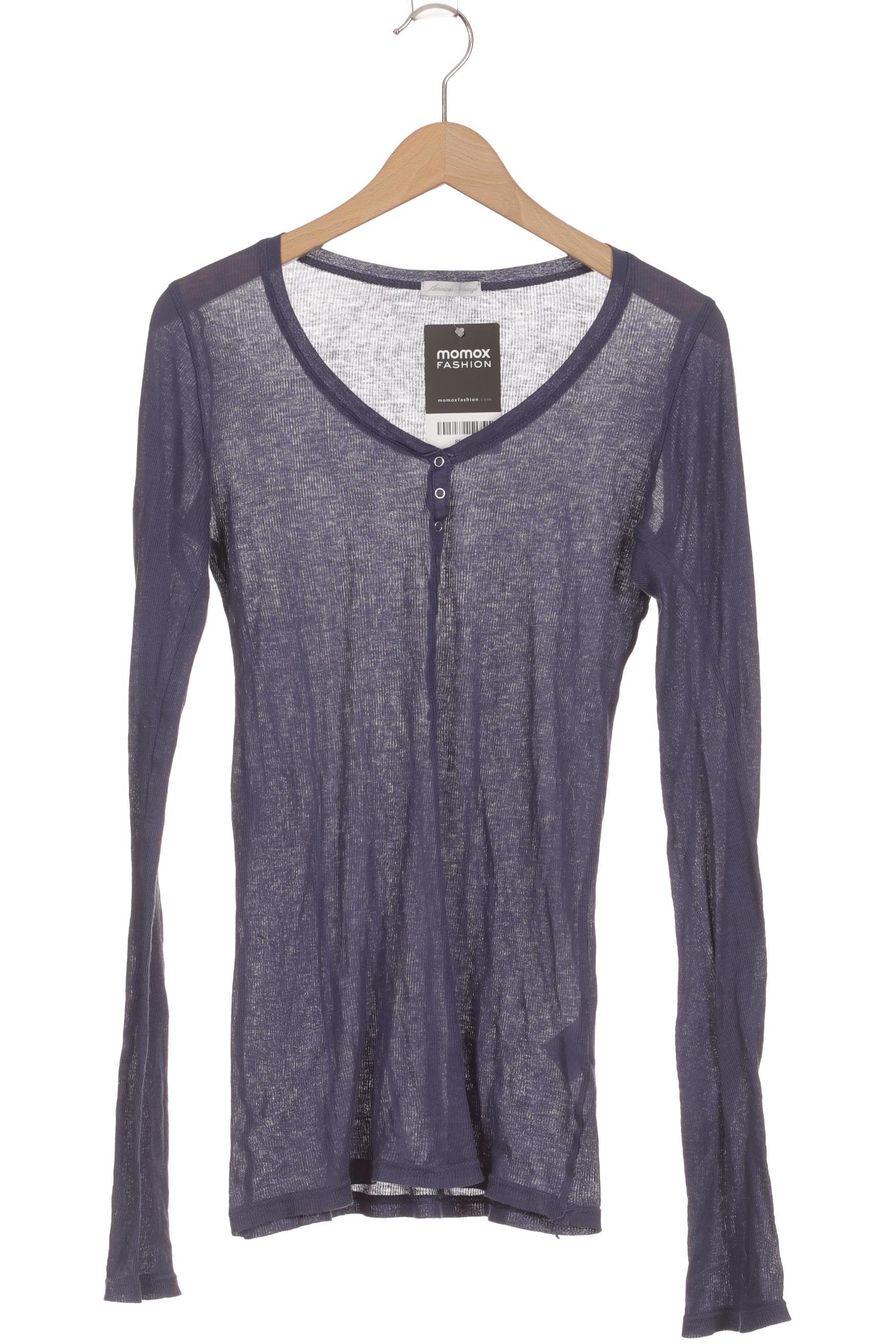 

American Vintage Damen Langarmshirt, blau, Gr.