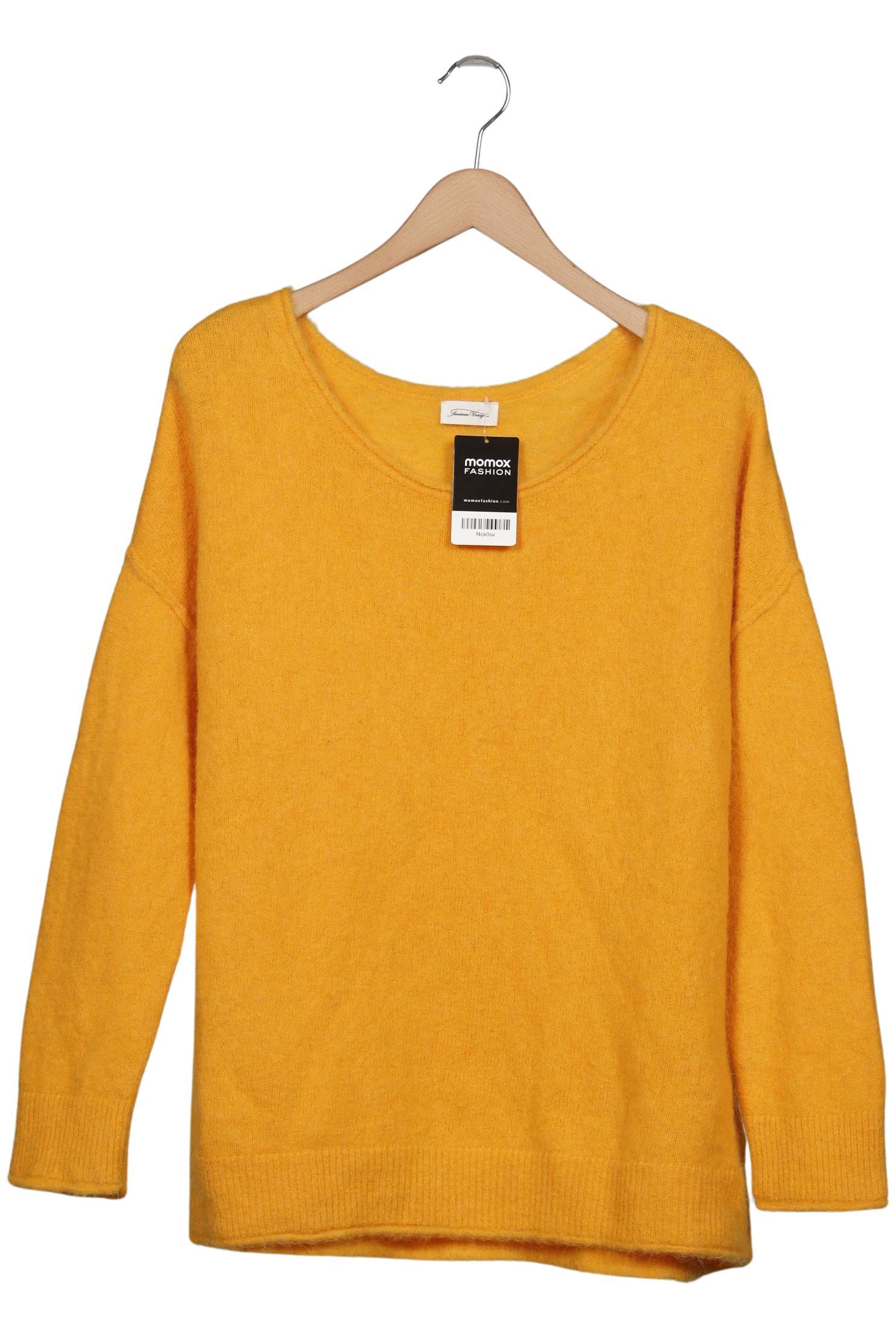 

American Vintage Damen Pullover, gelb, Gr. 38