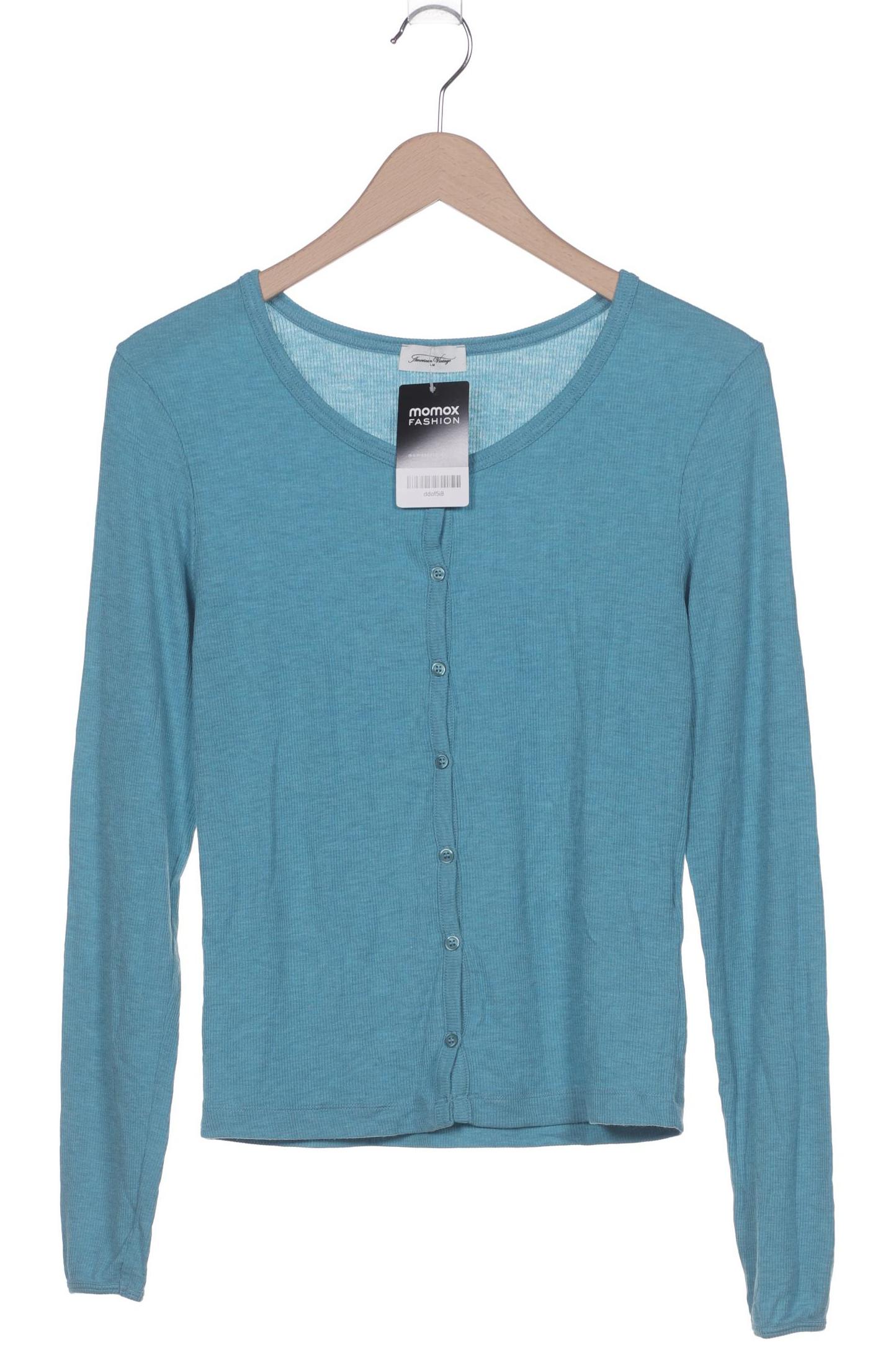 

American Vintage Damen Strickjacke, blau, Gr. 38