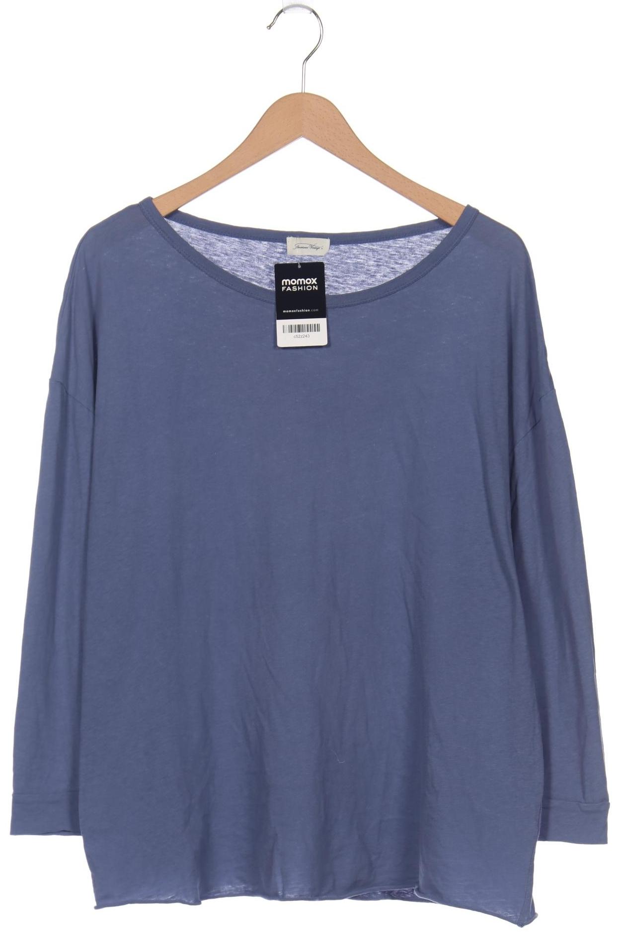 

American Vintage Damen Langarmshirt, blau, Gr. 48