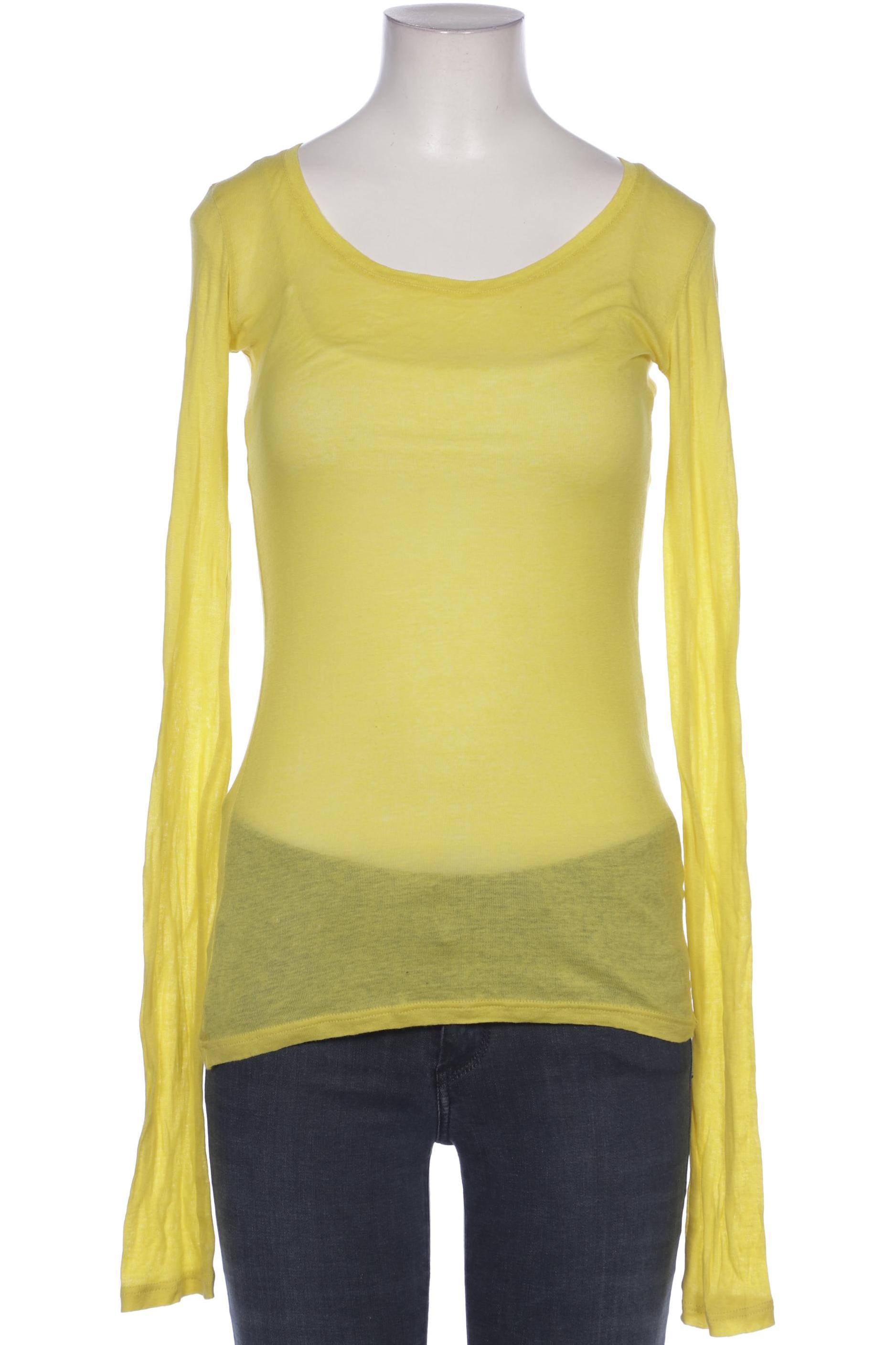 

American Vintage Damen Langarmshirt, gelb, Gr. 36