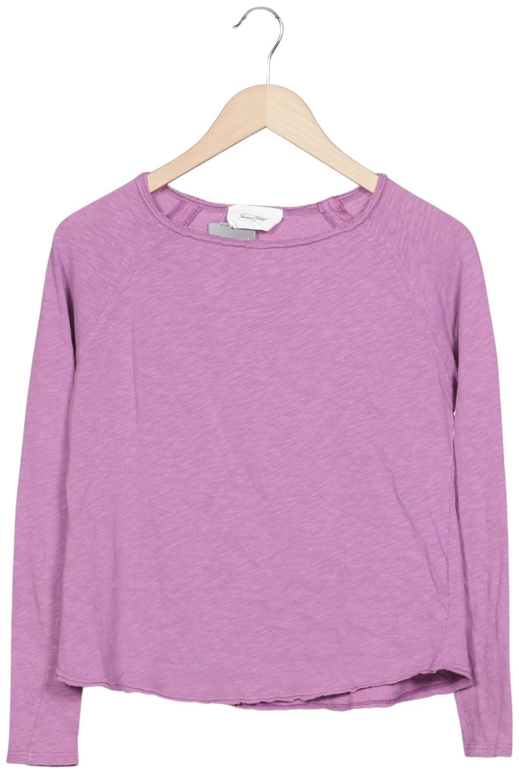

American Vintage Damen Langarmshirt, flieder, Gr. 36