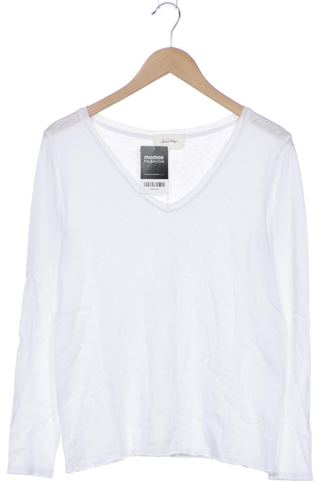

American Vintage Damen Langarmshirt, weiß, Gr. 38