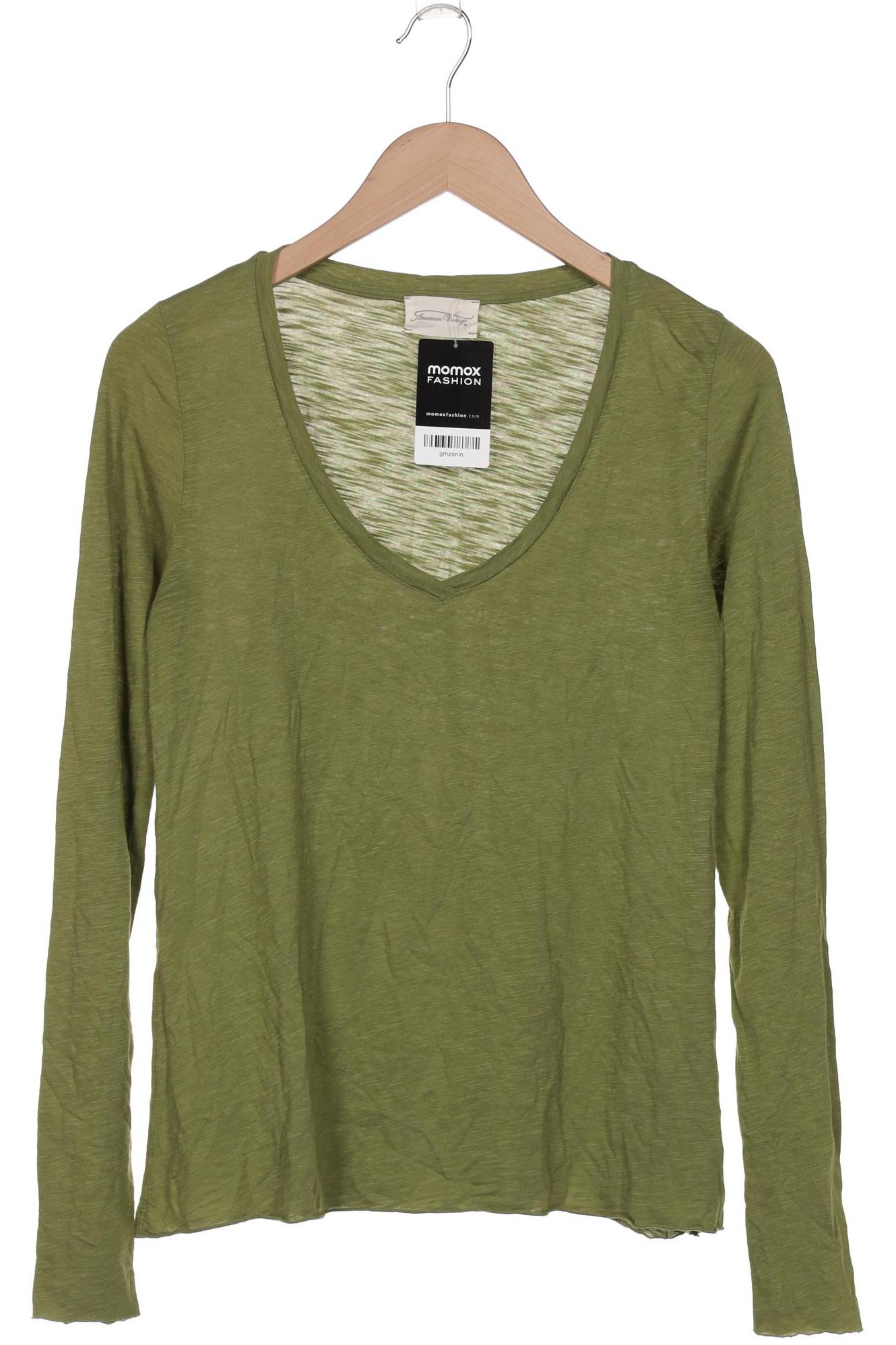 

American Vintage Damen Langarmshirt, grün, Gr. 36
