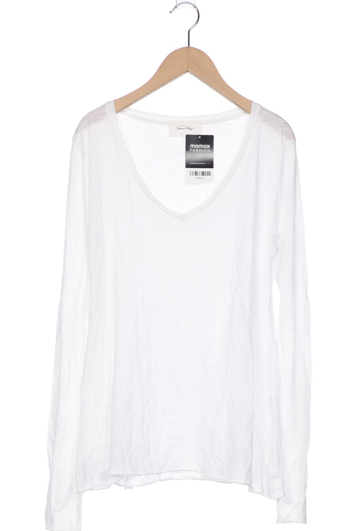 

American Vintage Damen Langarmshirt, weiß, Gr. 34