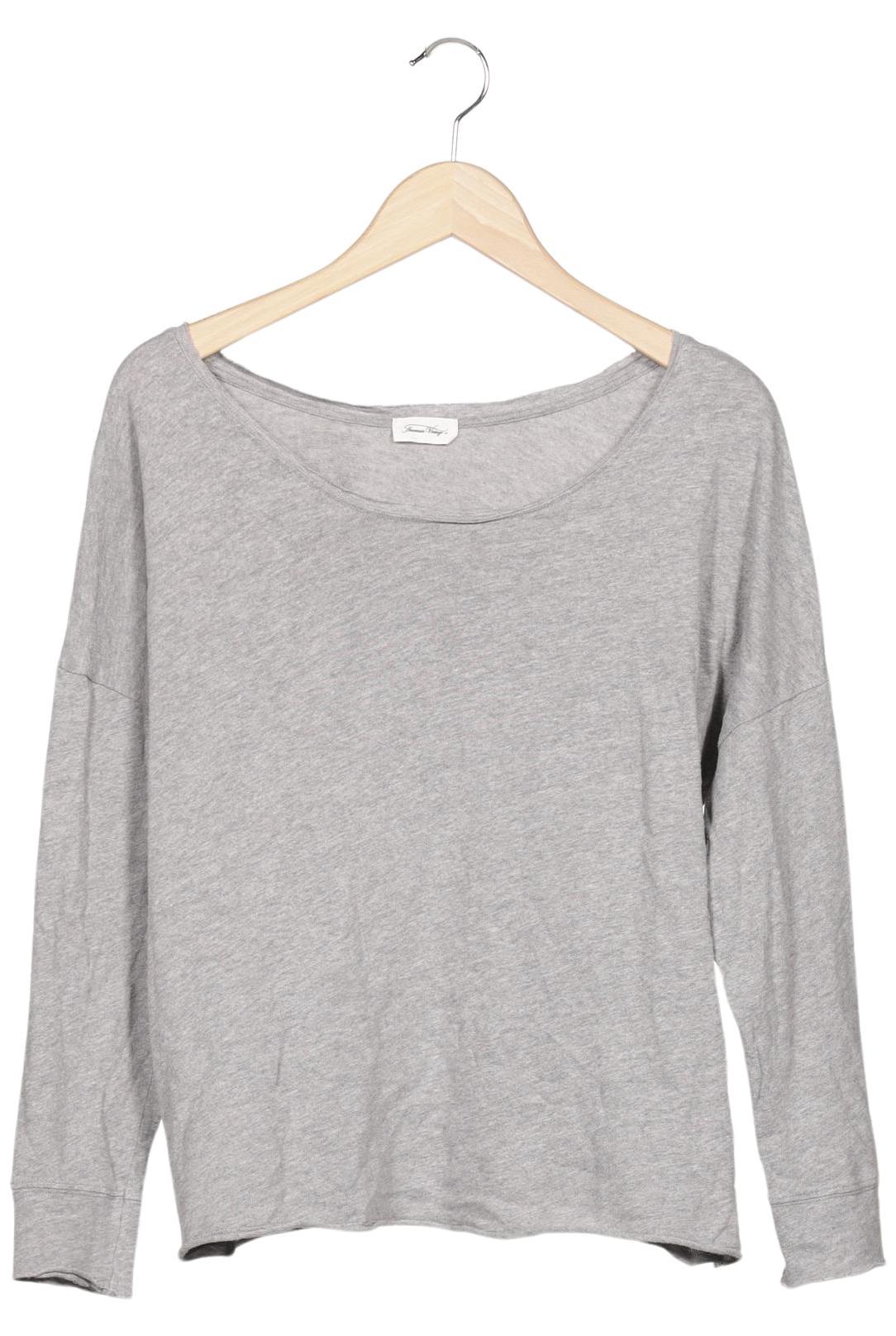 

American Vintage Damen Langarmshirt, grau, Gr. 38