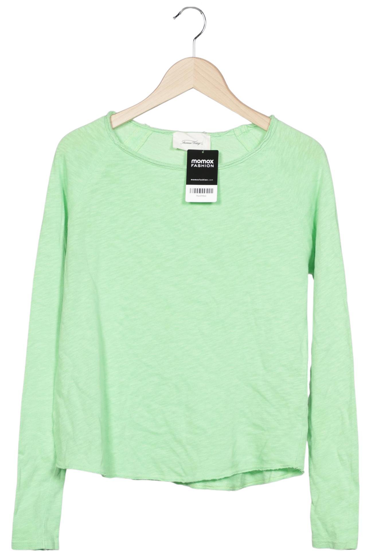 

American Vintage Damen Langarmshirt, hellgrün, Gr. 36