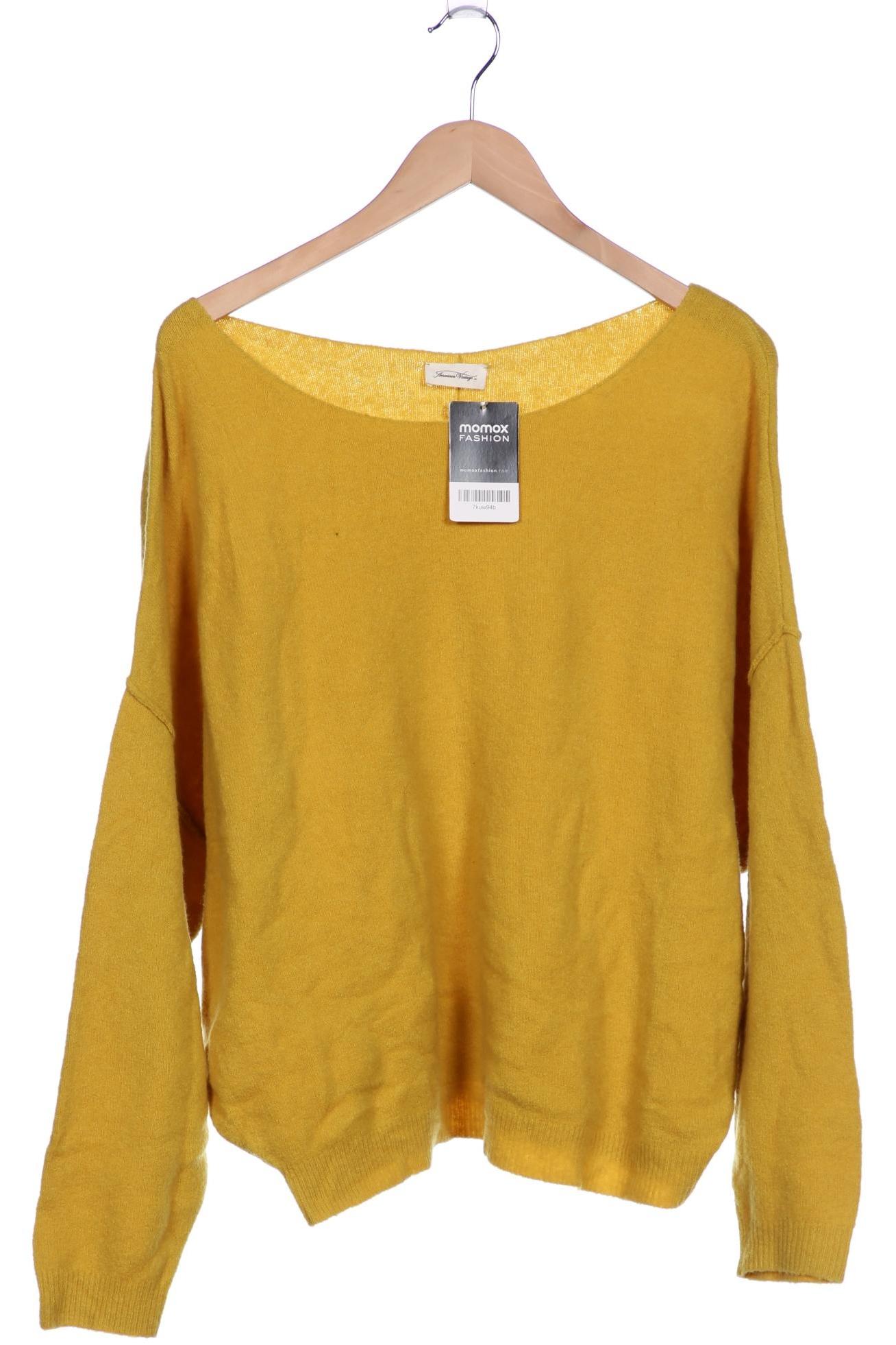 

American Vintage Damen Pullover, gelb, Gr. 48