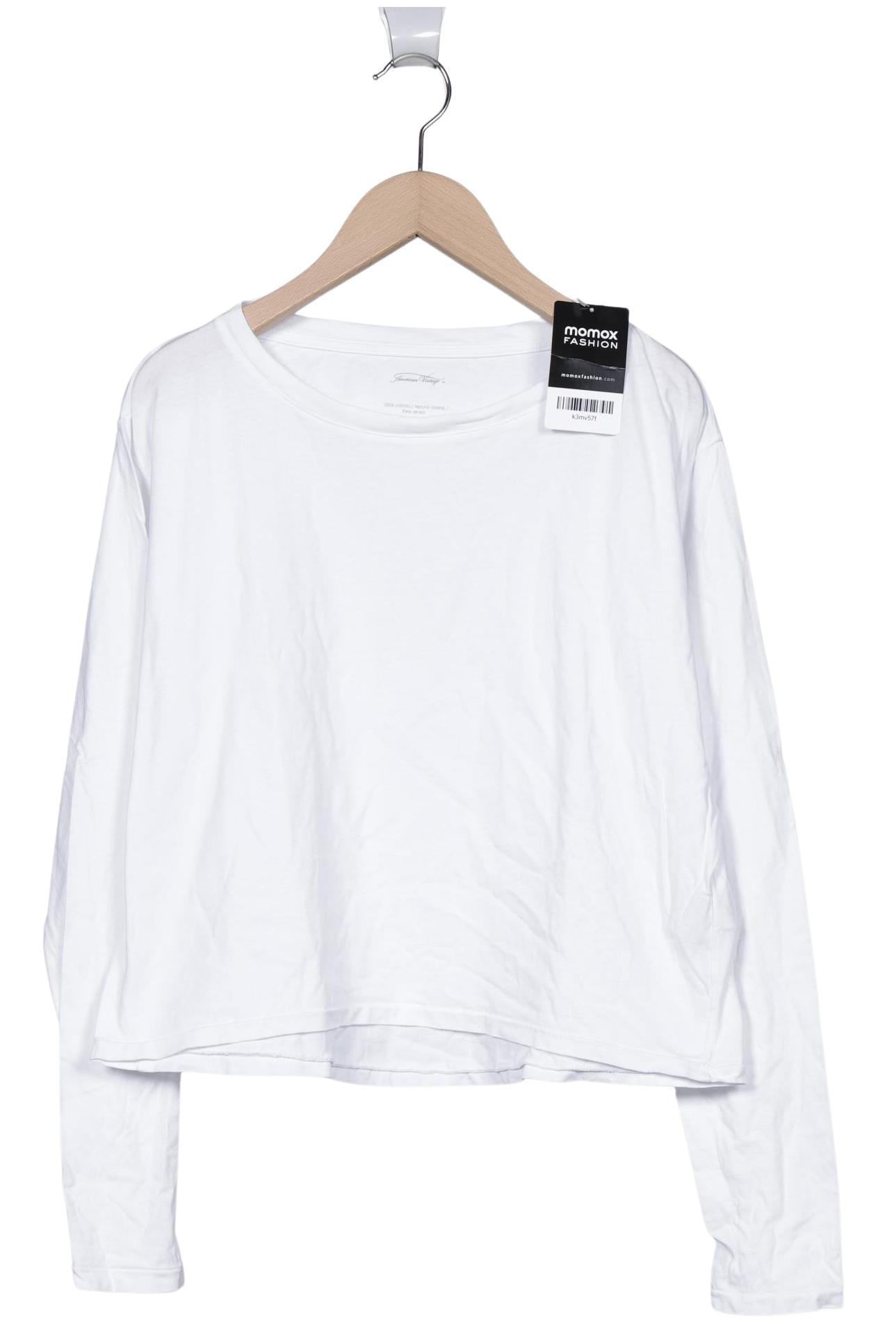 

American Vintage Damen Langarmshirt, weiß, Gr. 38