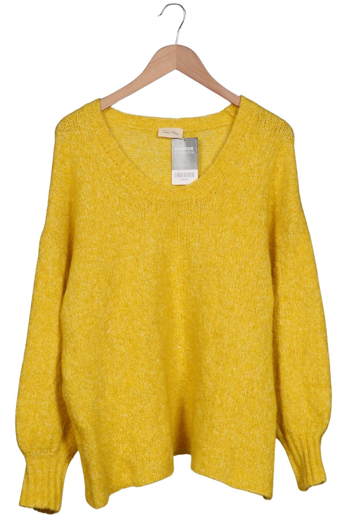 

American Vintage Damen Pullover, gelb, Gr. uni