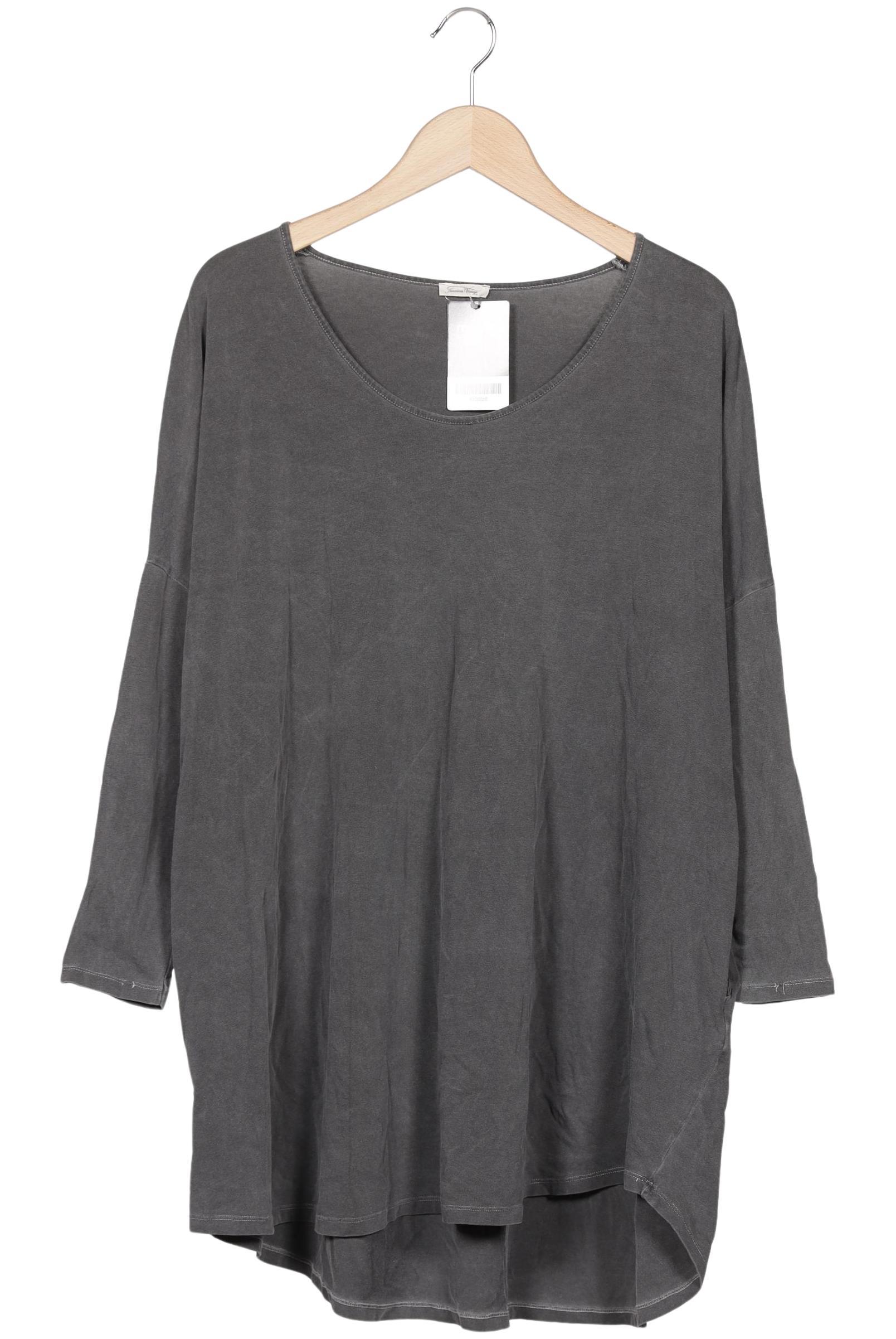

American Vintage Damen Langarmshirt, grau, Gr. 34