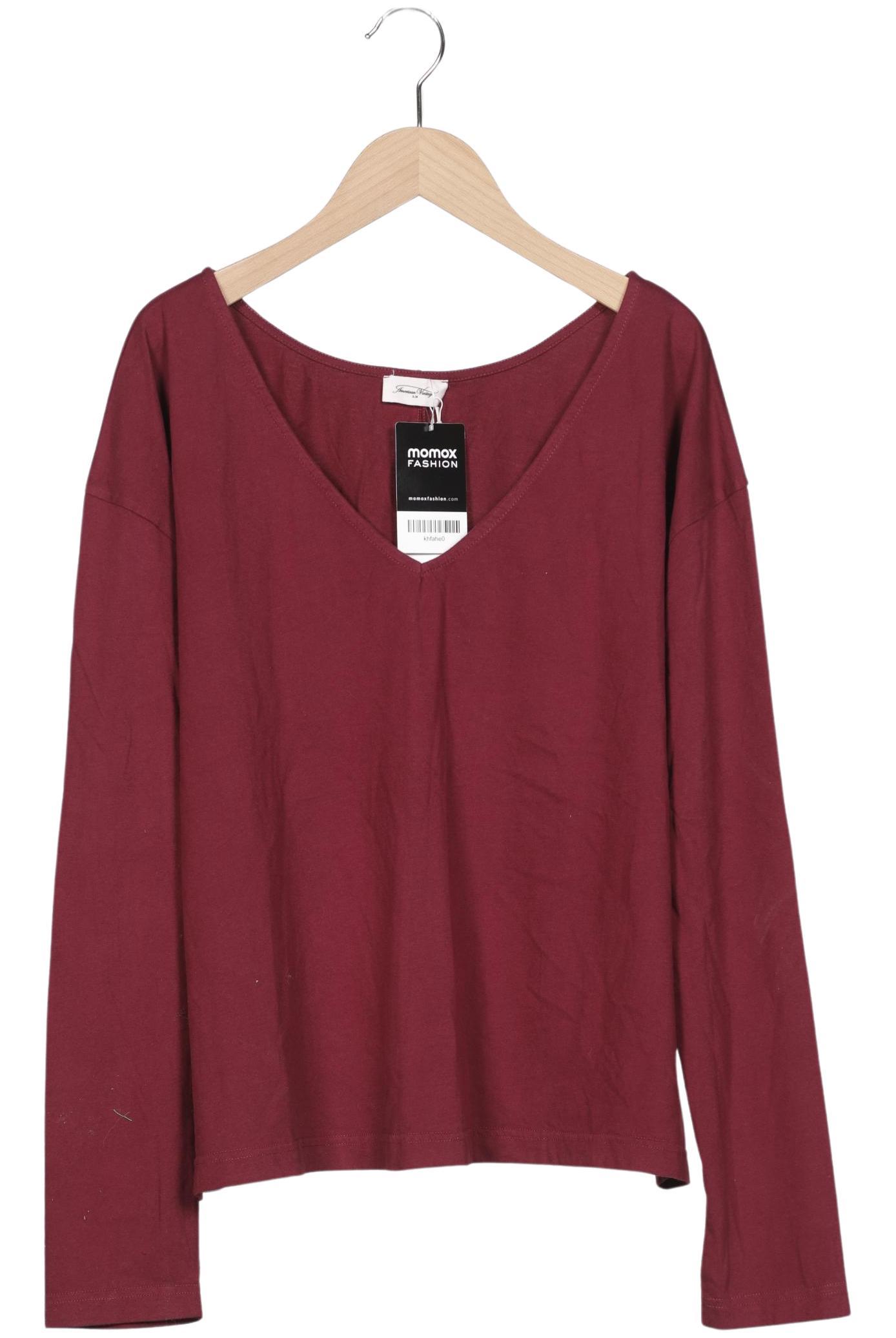 

American Vintage Damen Langarmshirt, bordeaux, Gr. 42