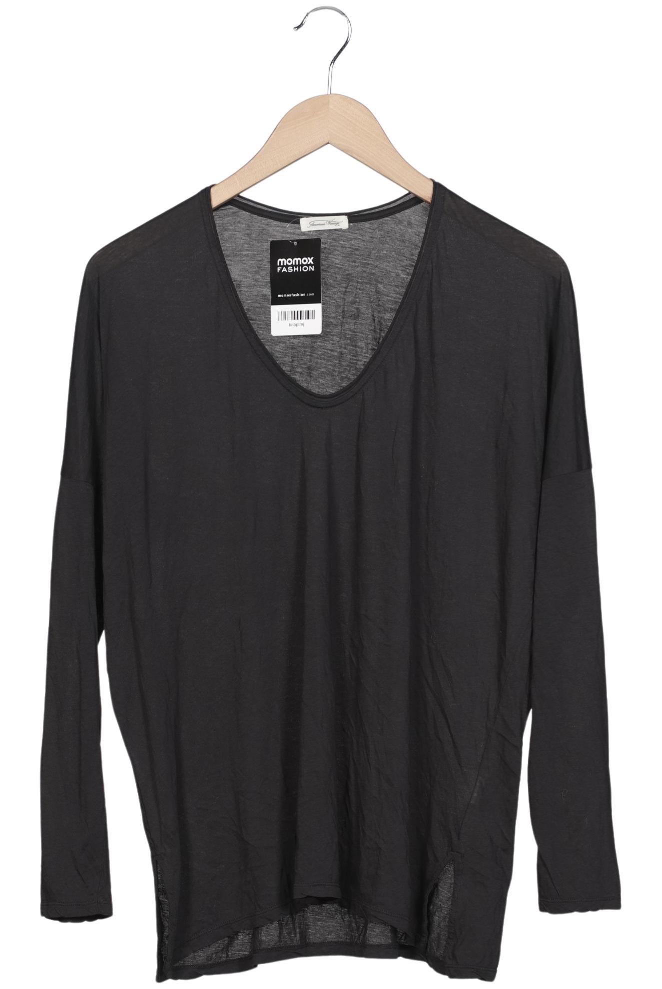 

American Vintage Damen Langarmshirt, grau, Gr. 38