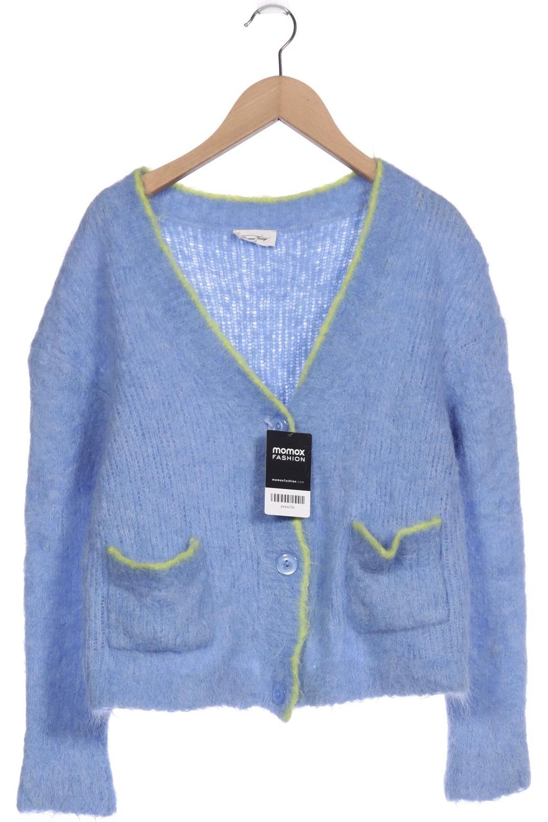 

American Vintage Damen Strickjacke, blau, Gr. 38