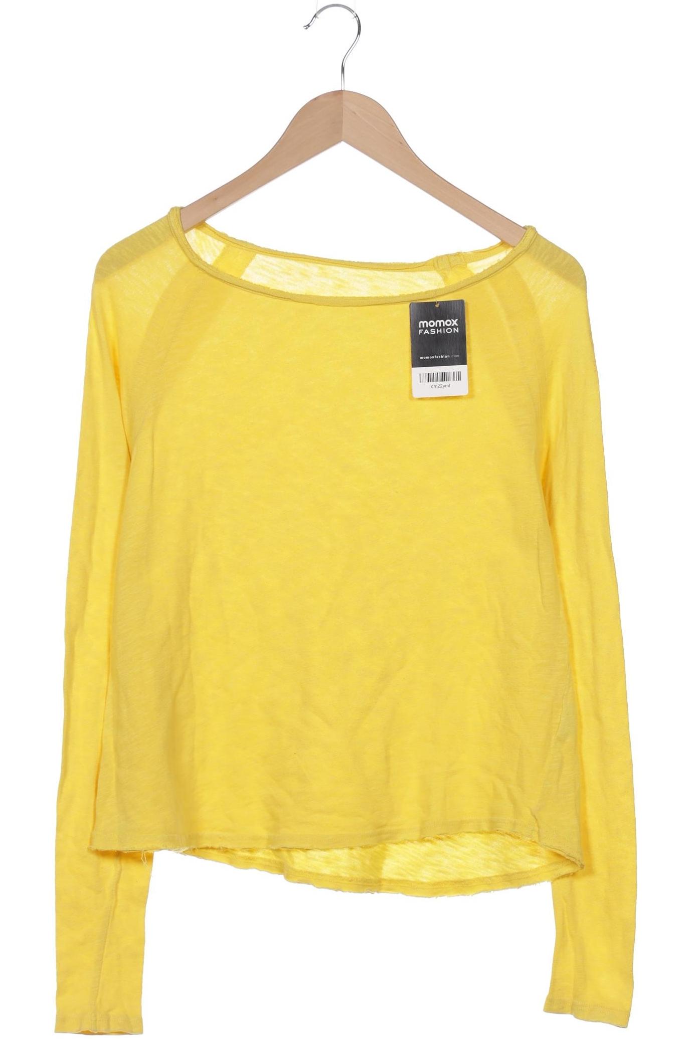 

American Vintage Damen Langarmshirt, gelb, Gr. 38