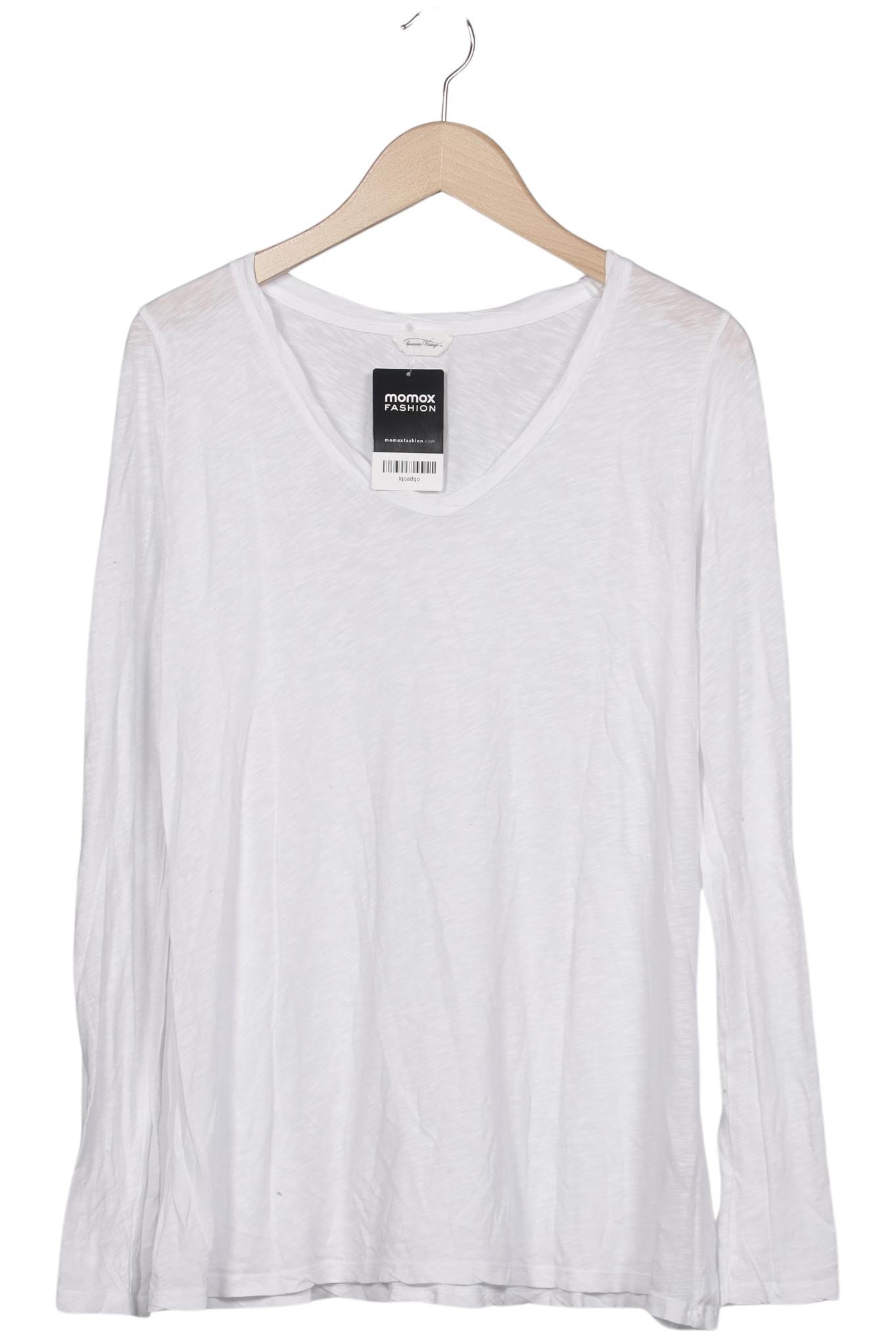 

American Vintage Damen Langarmshirt, weiß, Gr. 38