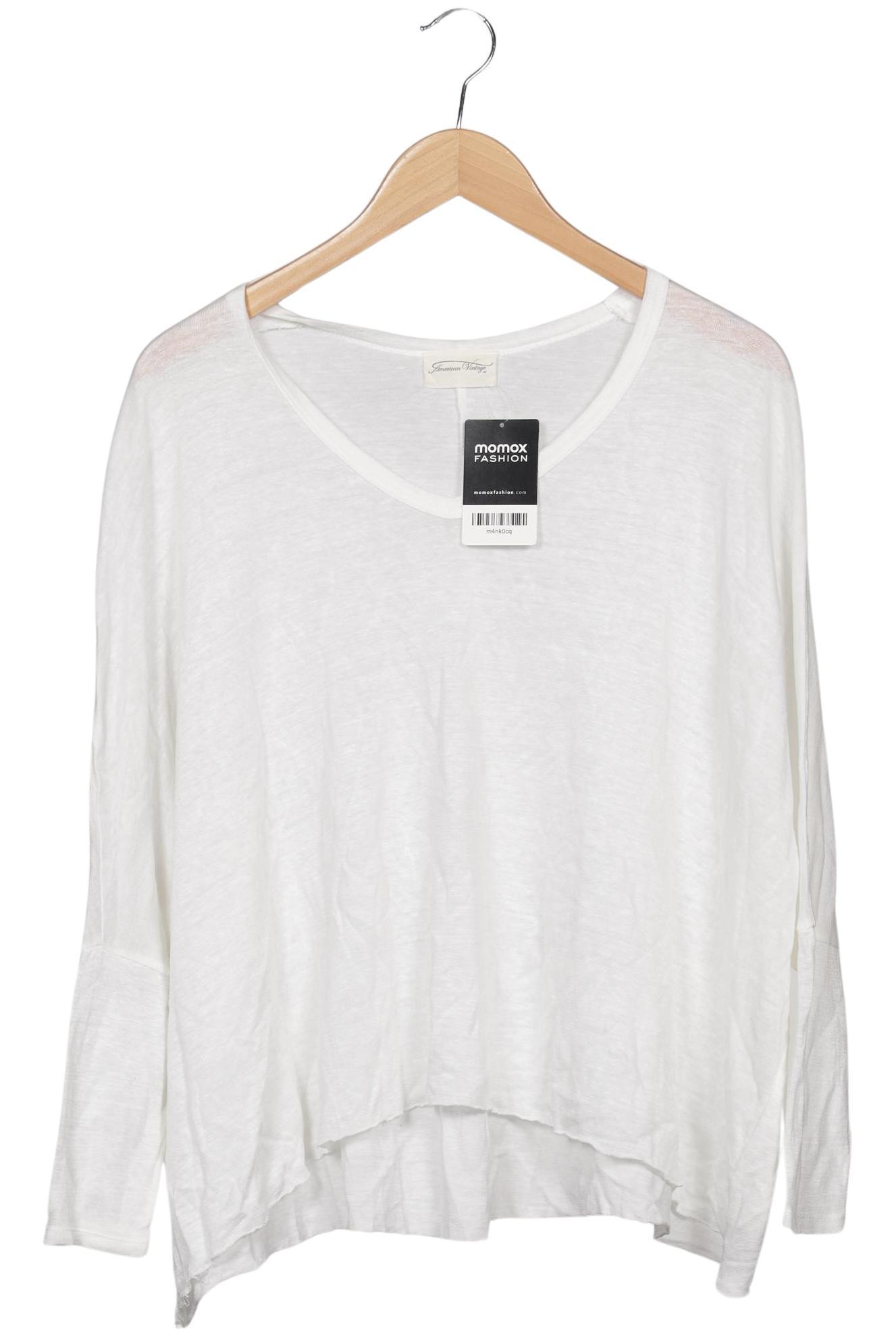 

American Vintage Damen Langarmshirt, weiß, Gr. 34