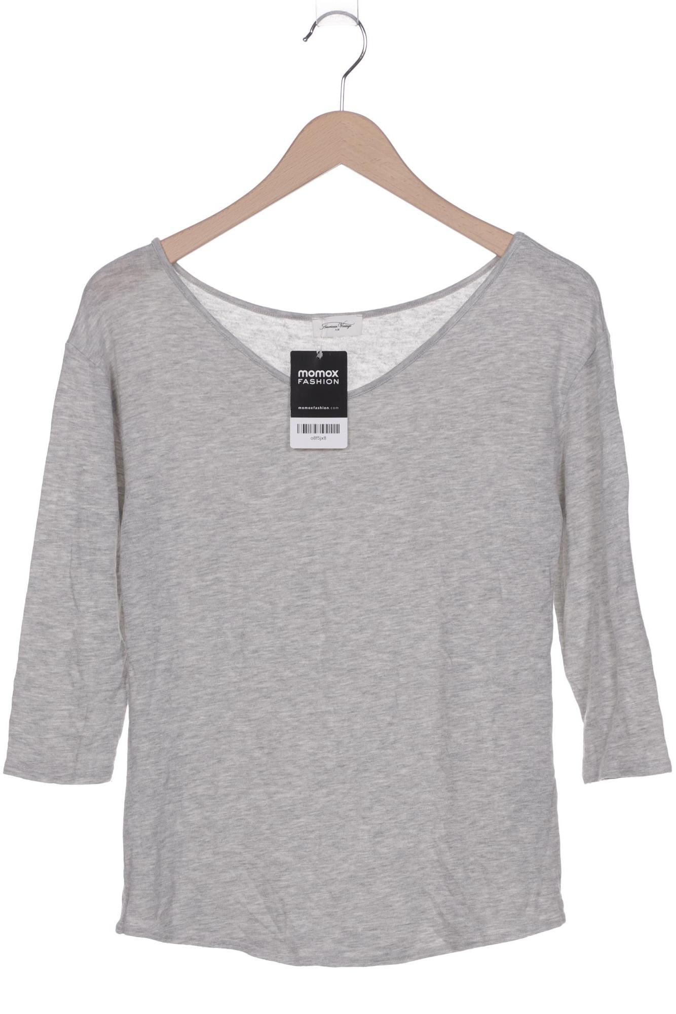 

American Vintage Damen Langarmshirt, grau, Gr. 42